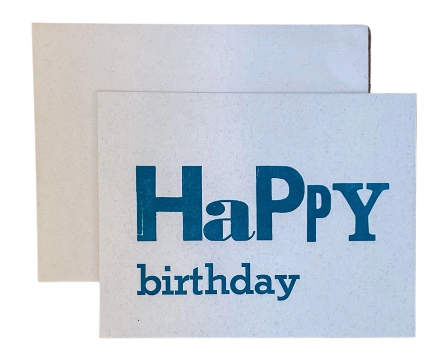Happy Birthday letterpress greeting card