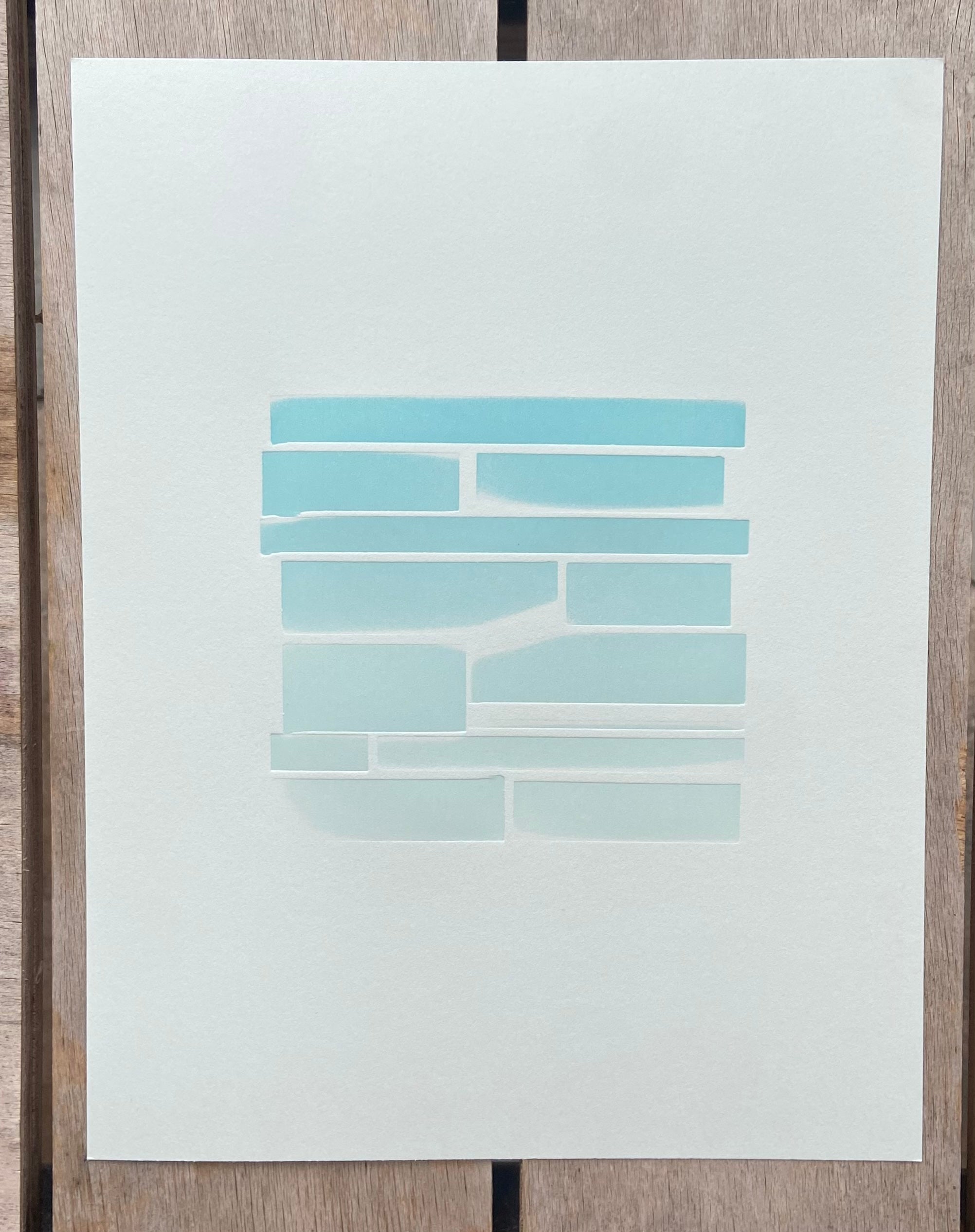 "Melt" letterpress print