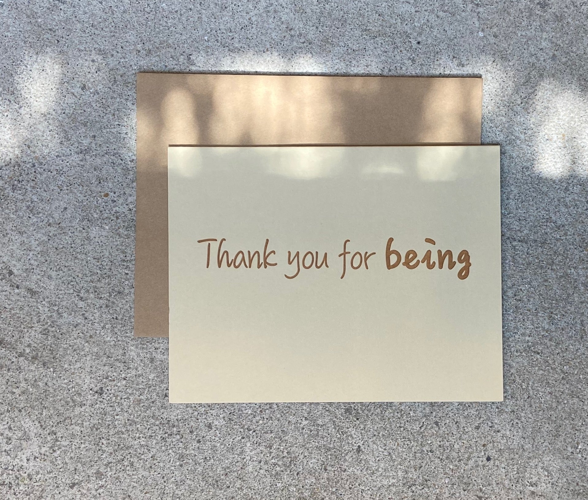 Thank You for Being