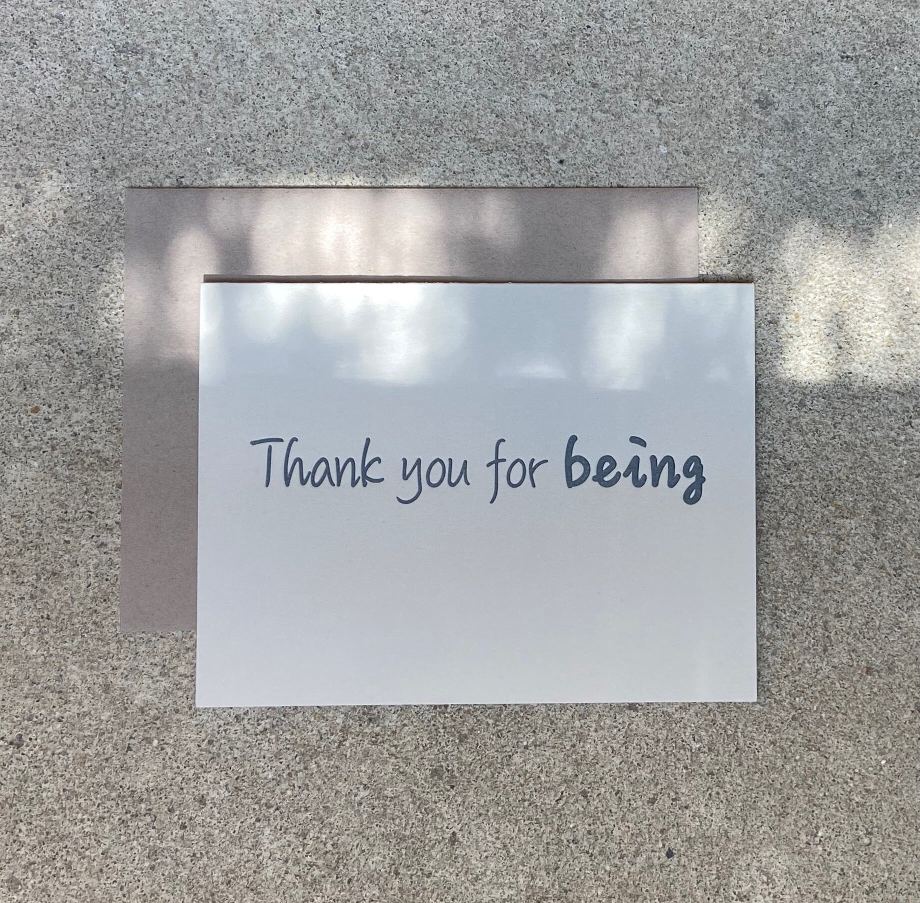 Thank You for Being