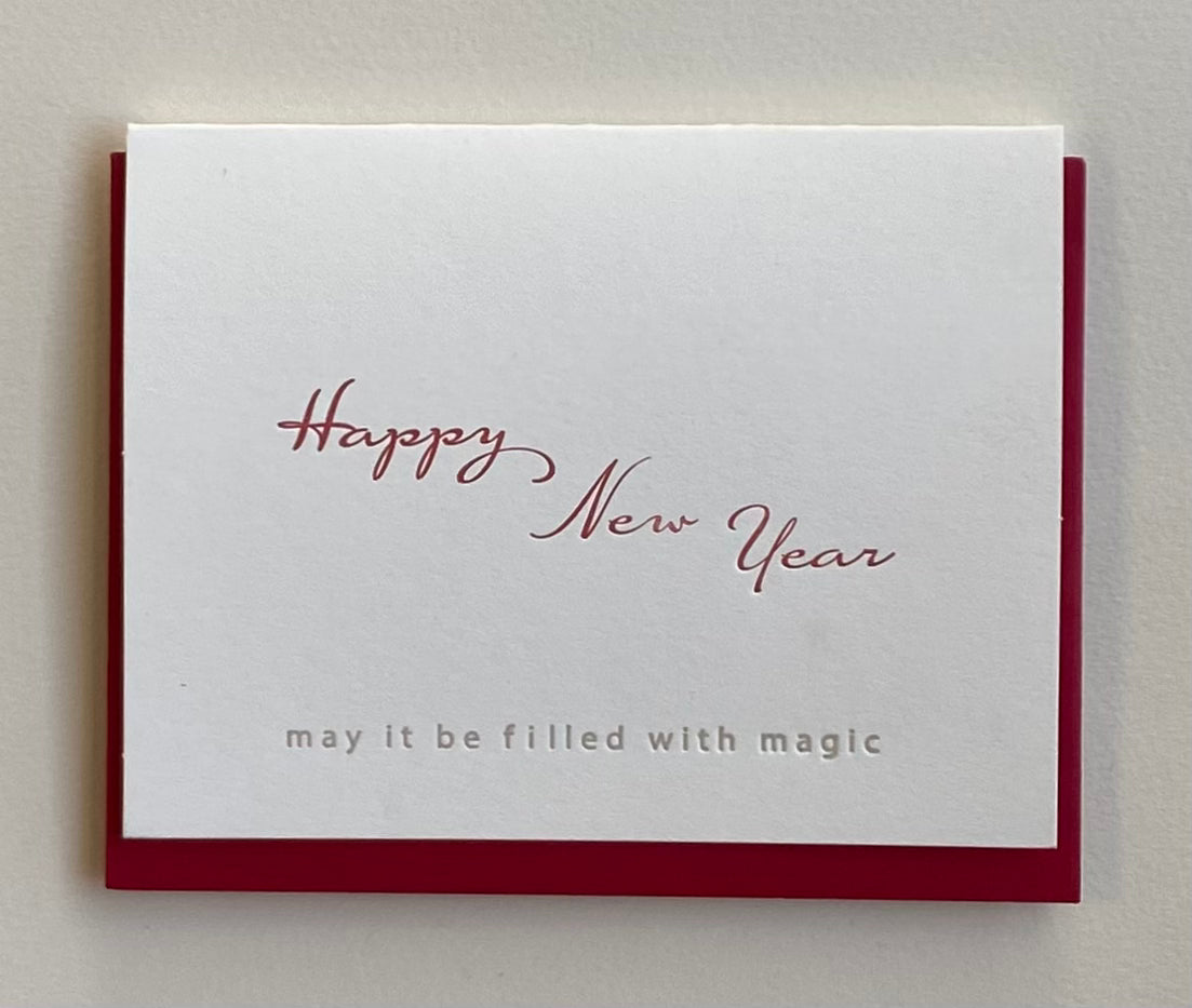 Happy New Year red script