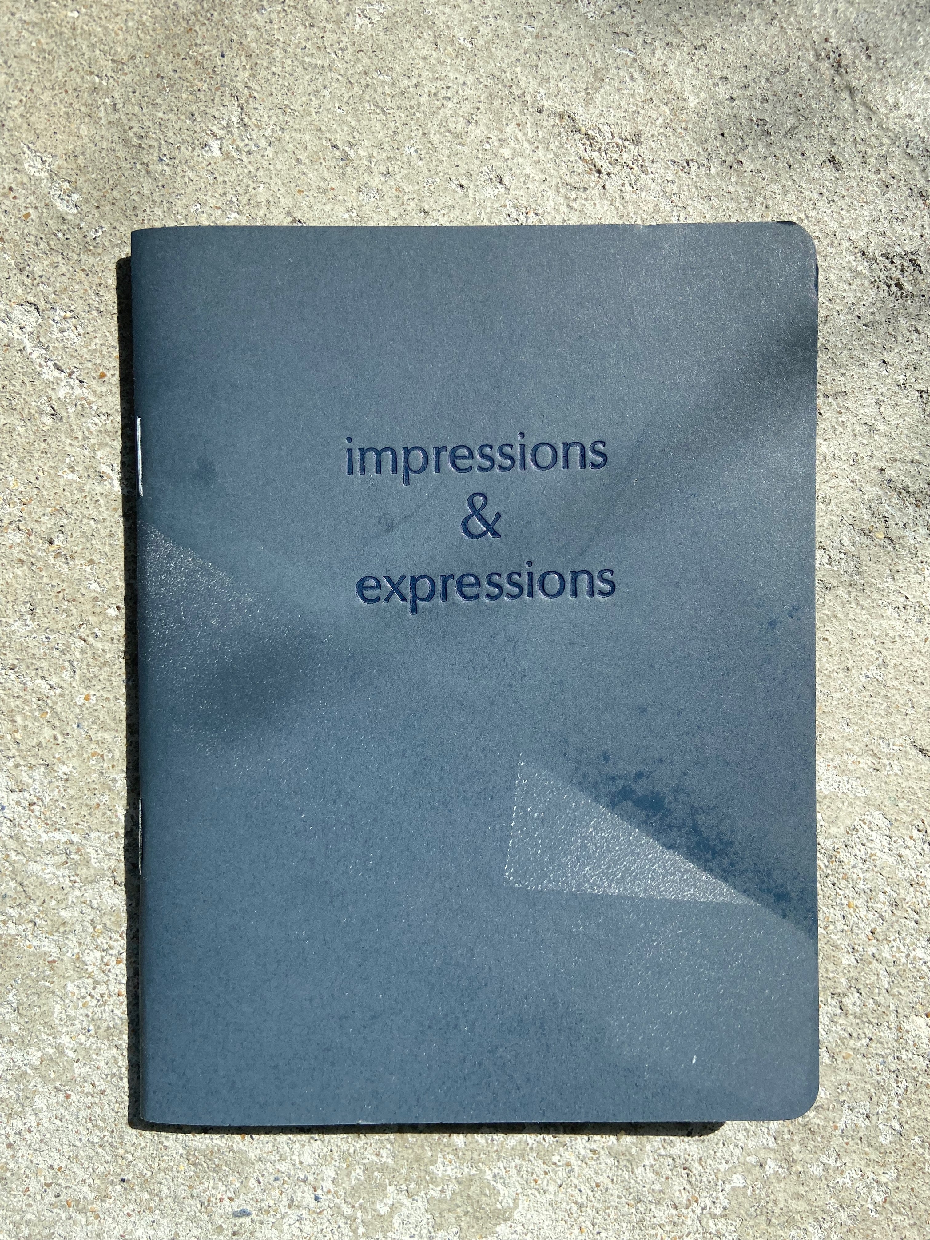 Mini notebook "Impressions and Expressions"