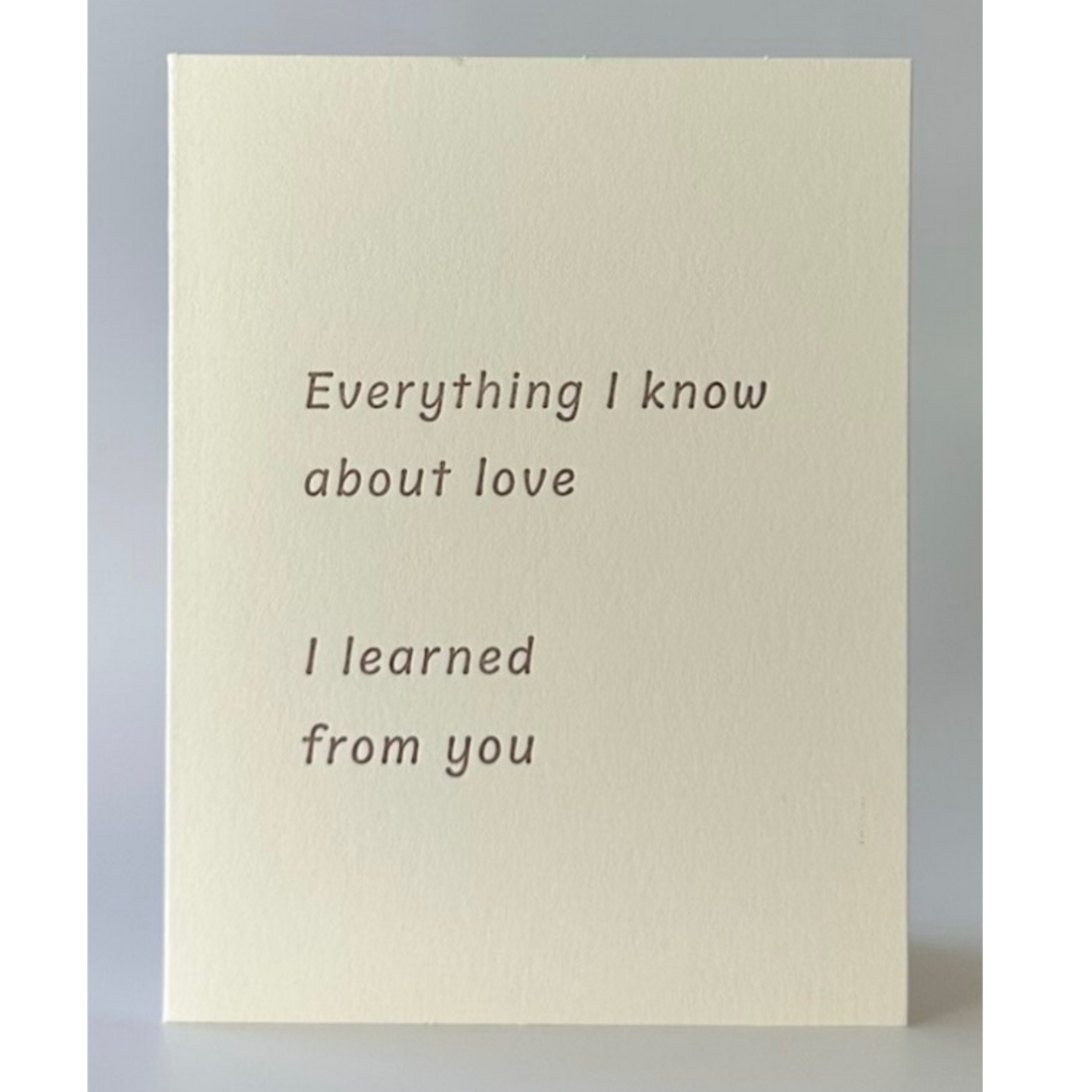 Everything I Know About Love