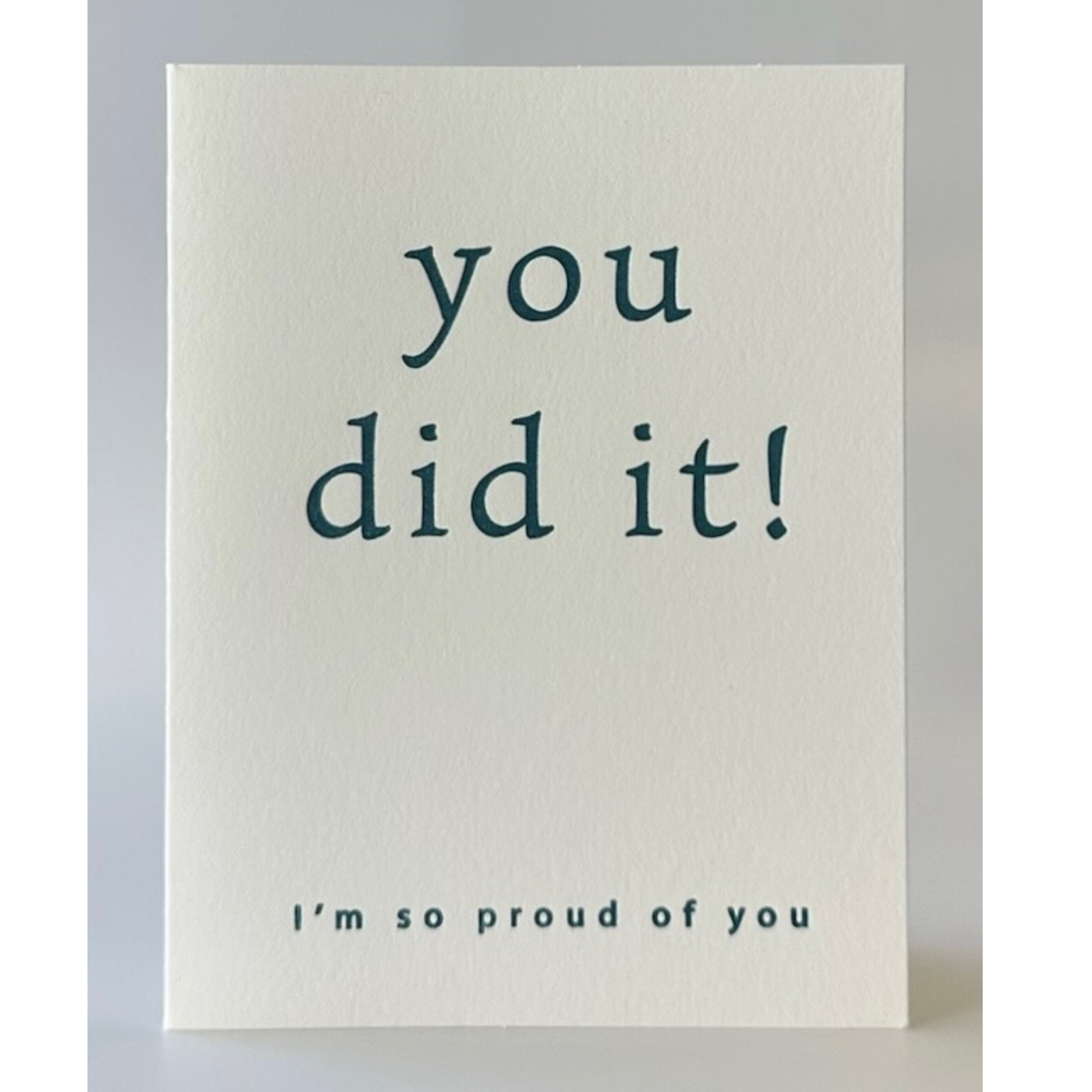 You Did It
