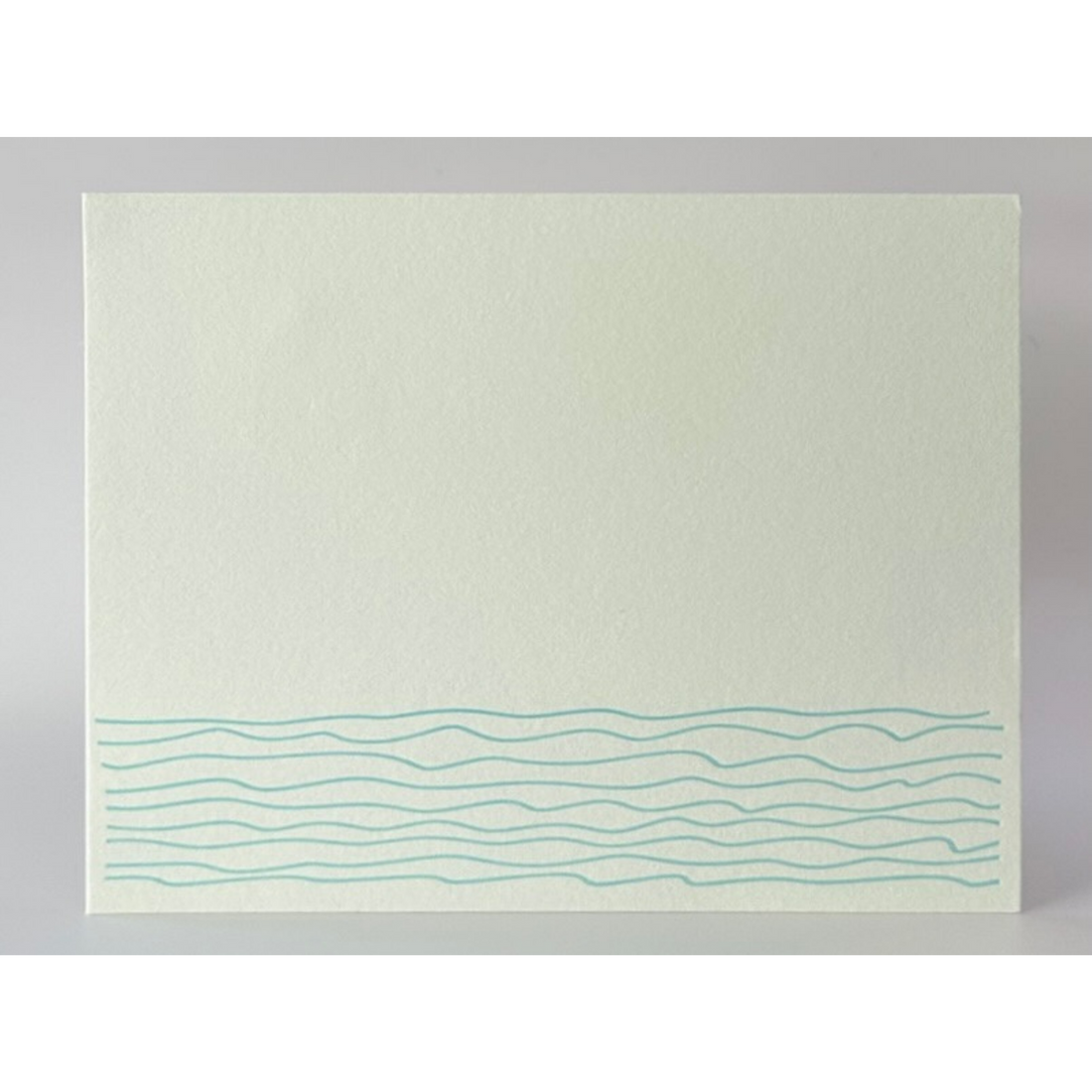 Waves Letterpress Note Card Set