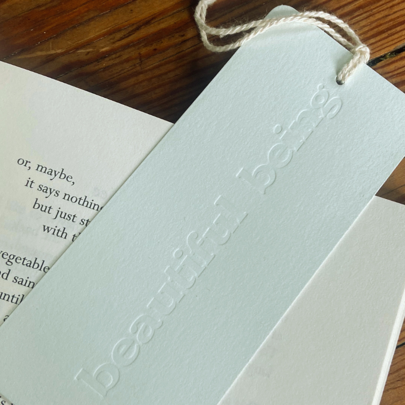 Beautiful Being bookmark