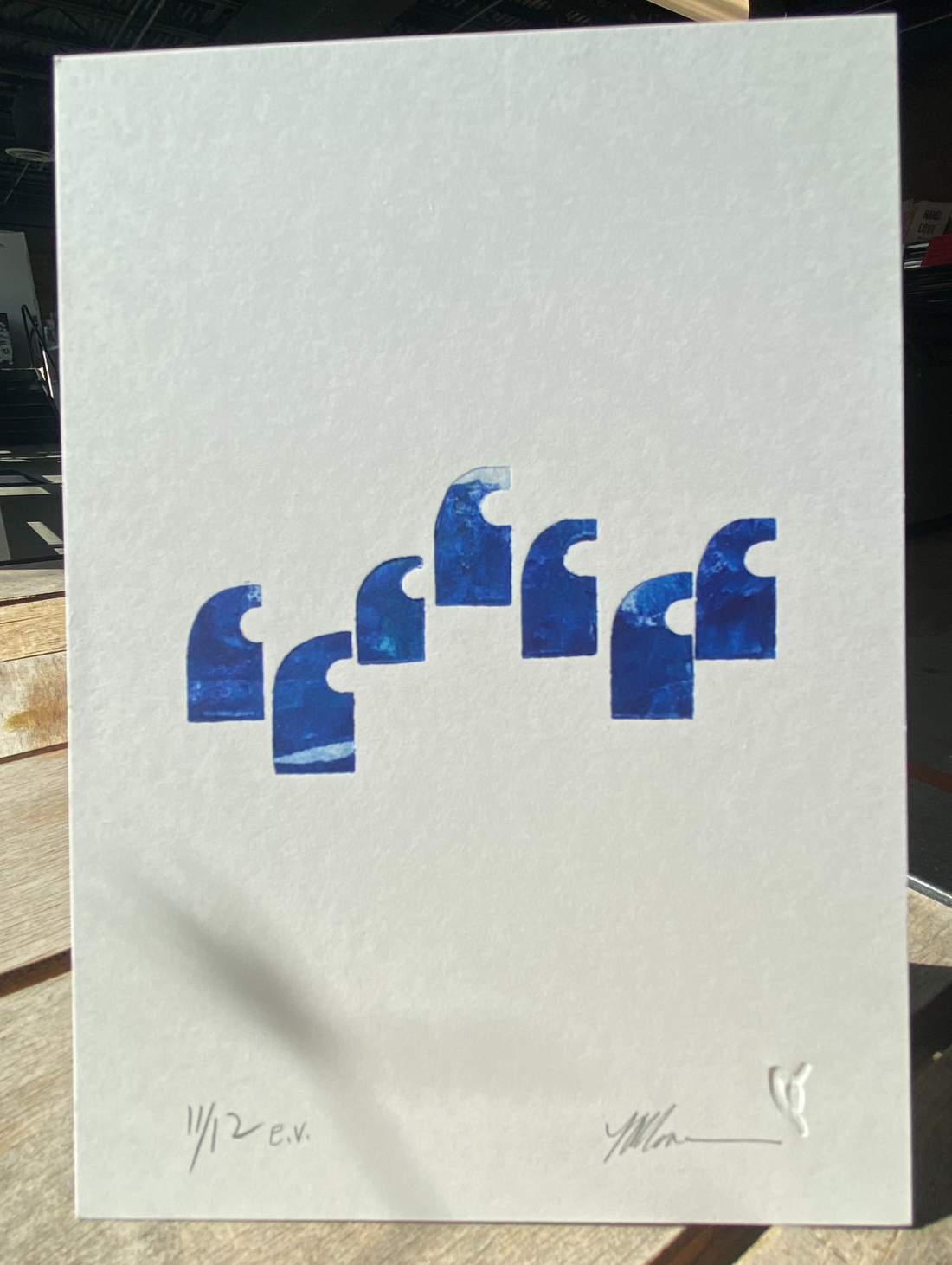 "Waves" variable edition print