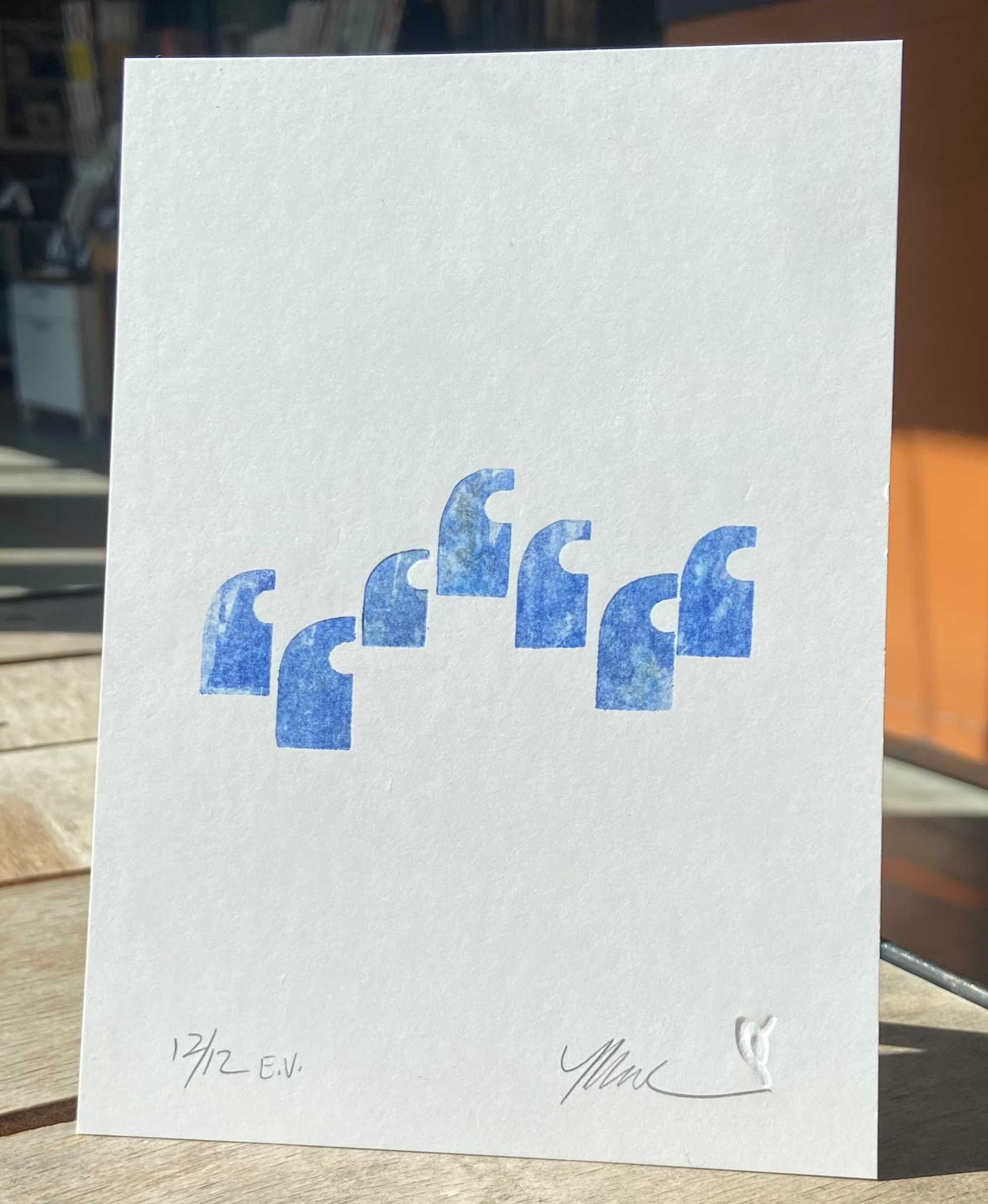 "Waves" variable edition print
