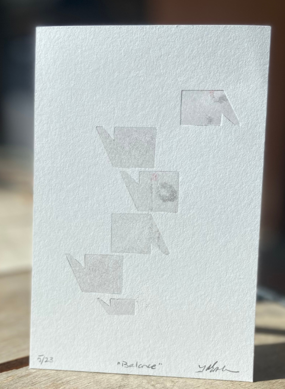 "Balance" mini letterpress variable edition print