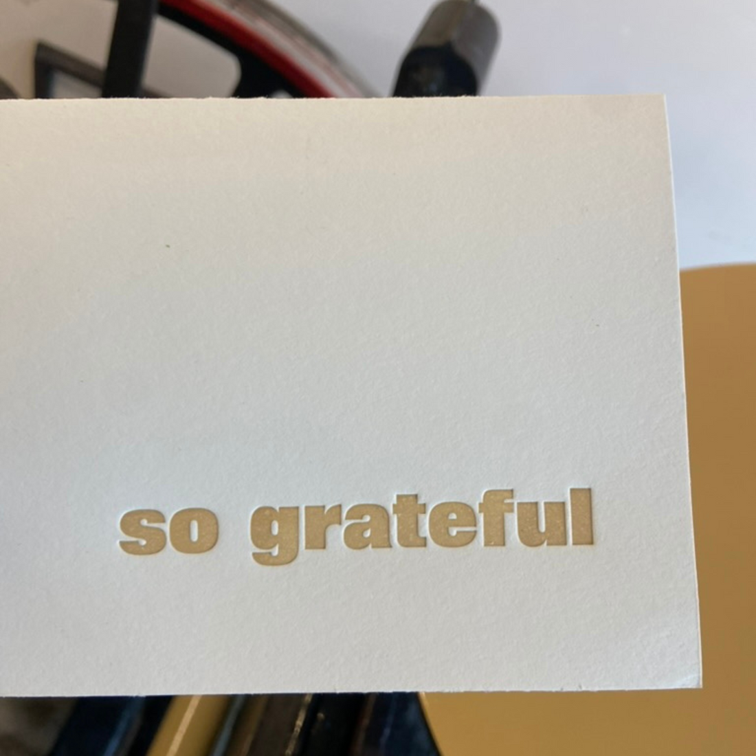 So Grateful greeting card