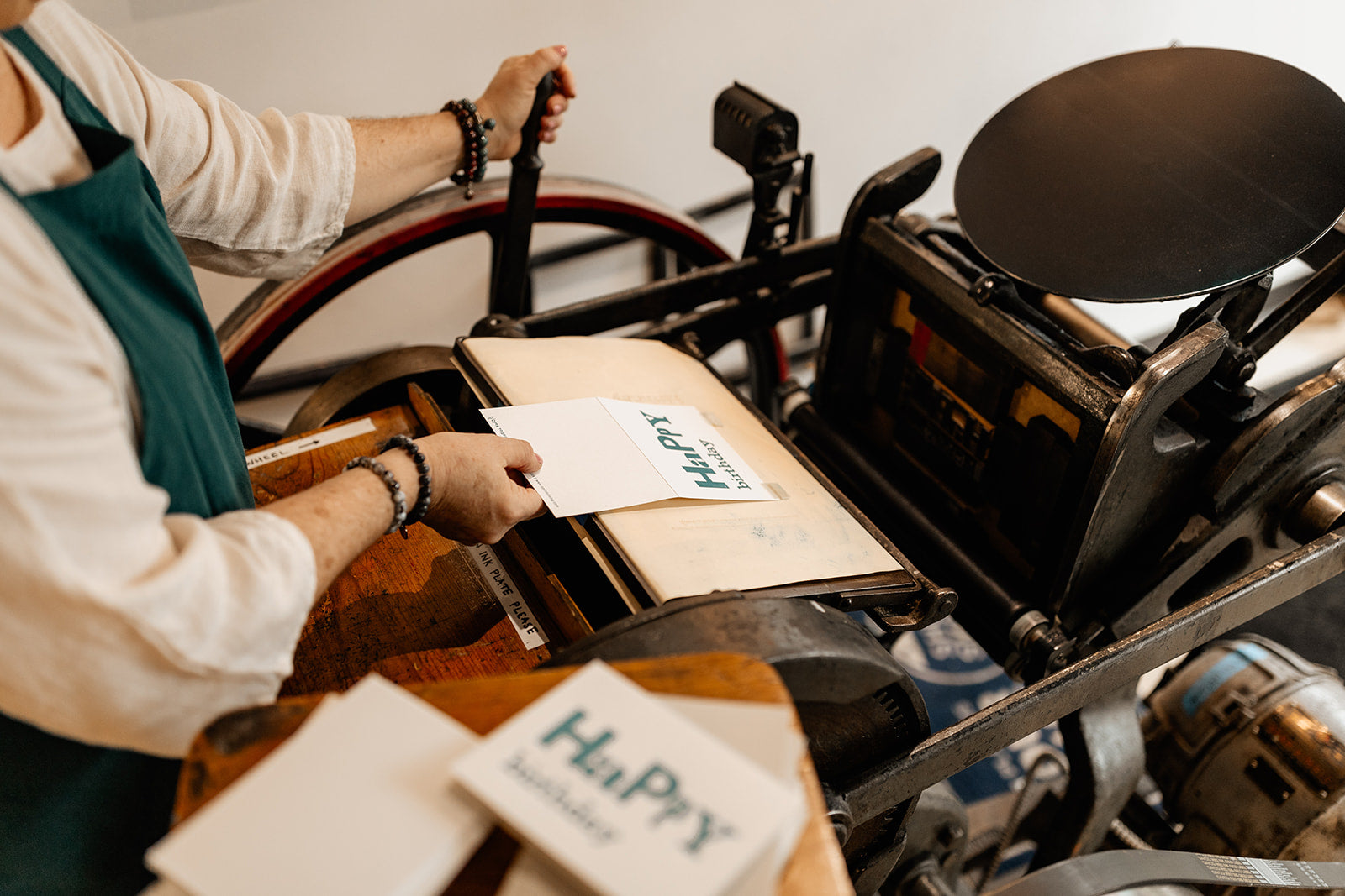 Happy Birthday letterpress greeting card