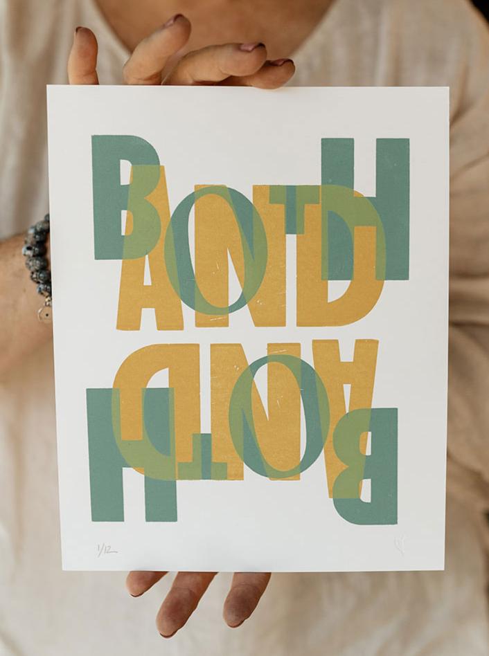 "Both-And" print