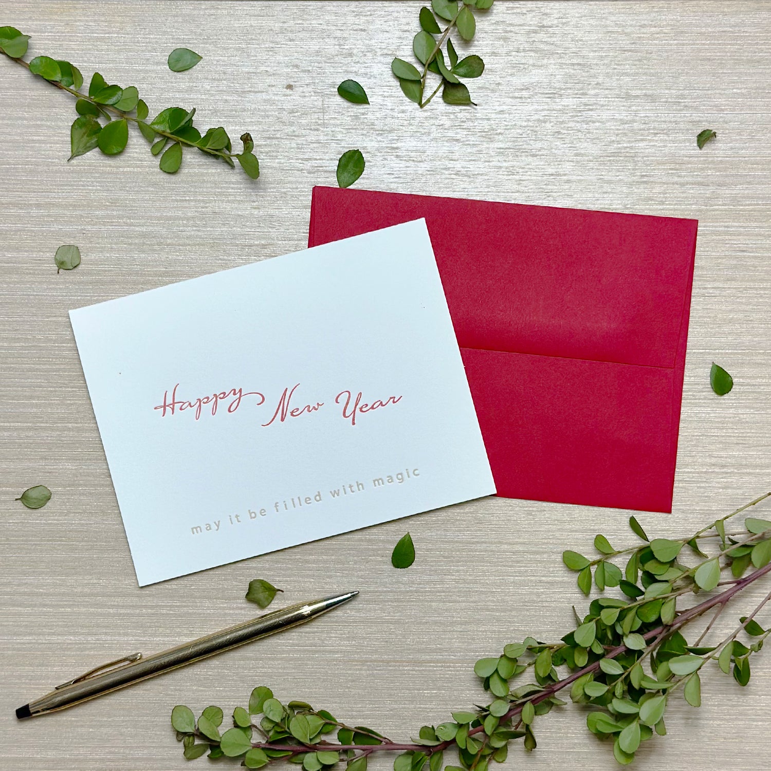 Happy New Year red script