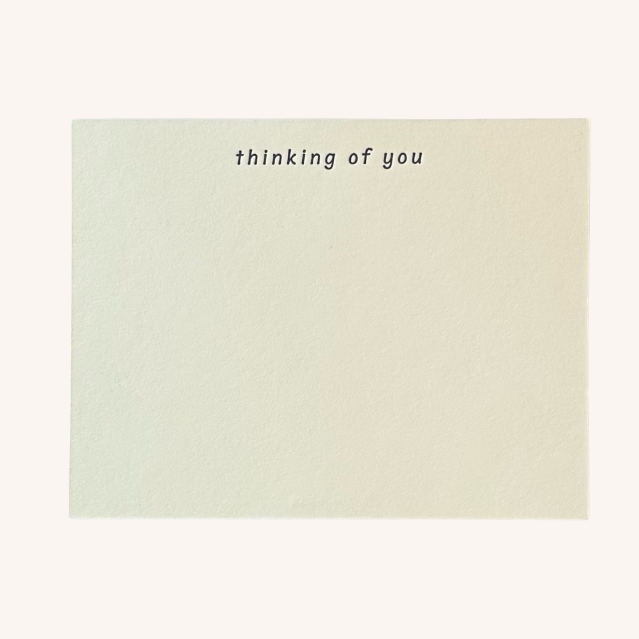 Thinking of You Letterpress Note Card Set