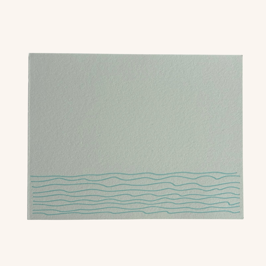 Waves Letterpress Note Card Set