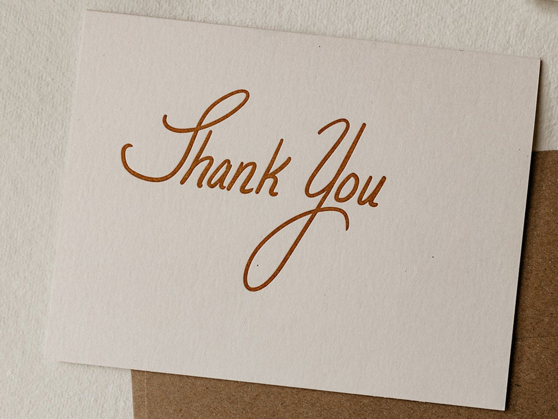 Thank You greeting card