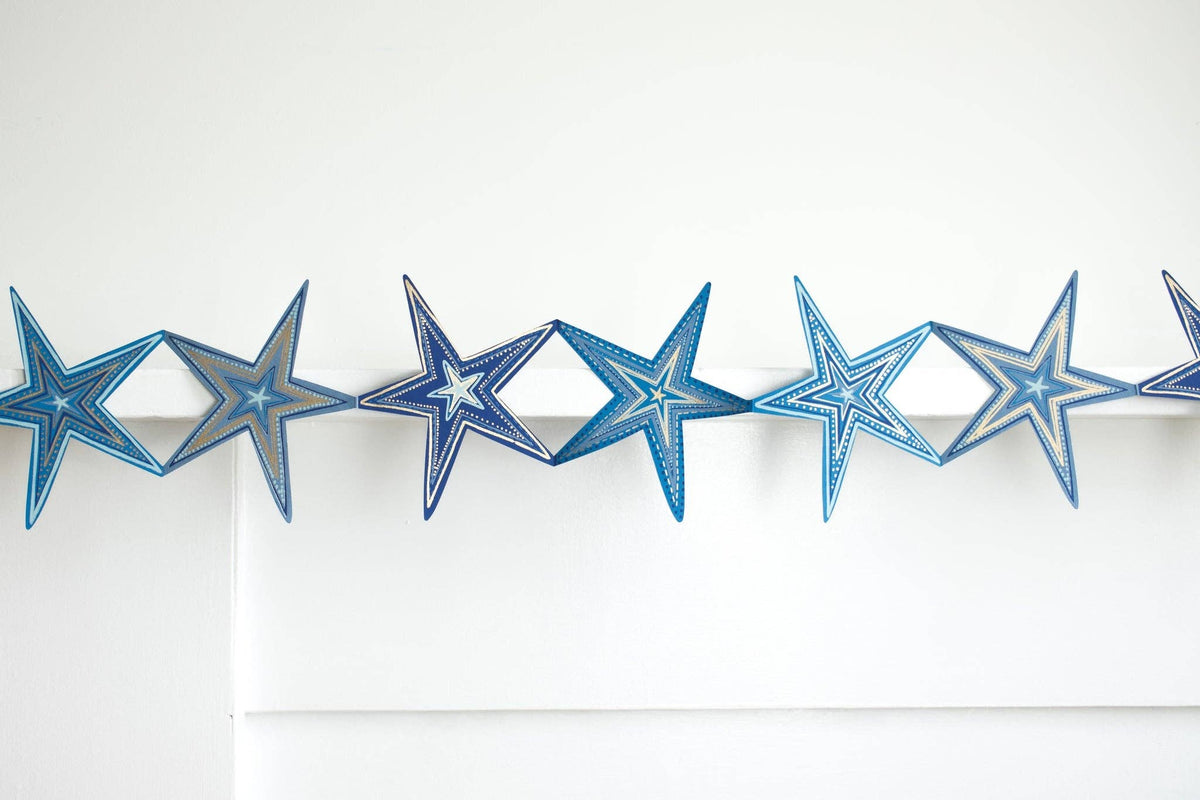 Stars Concertina Garland