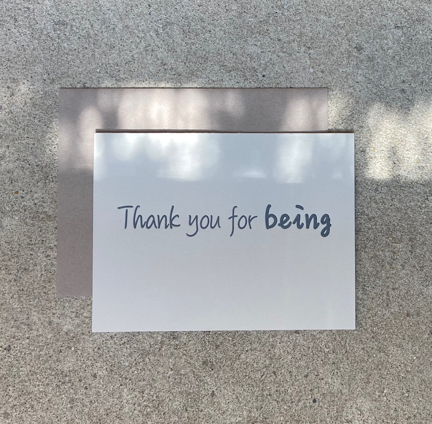 Thank You for Being greeting card