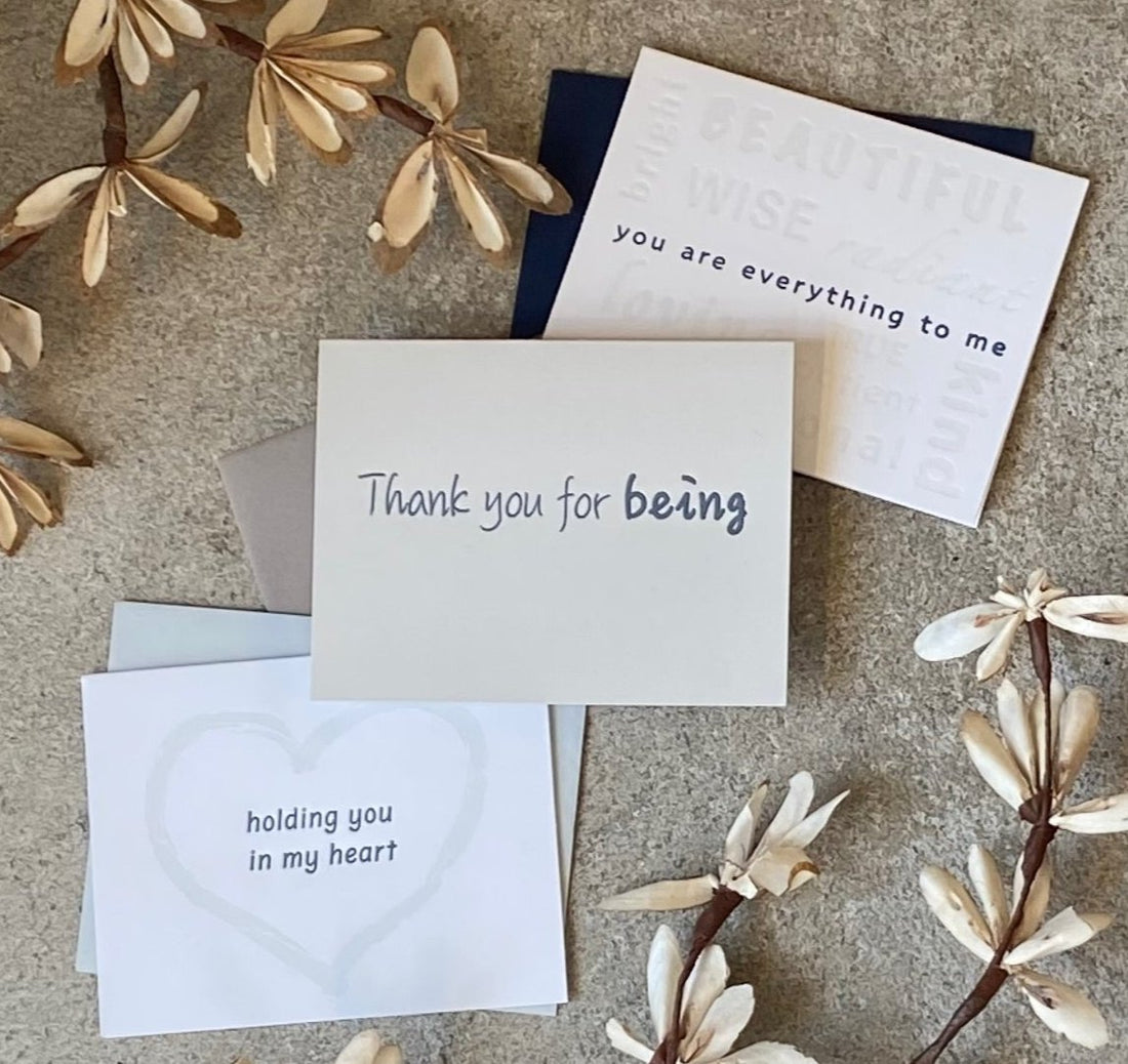 Heart Love letterpress greeting card