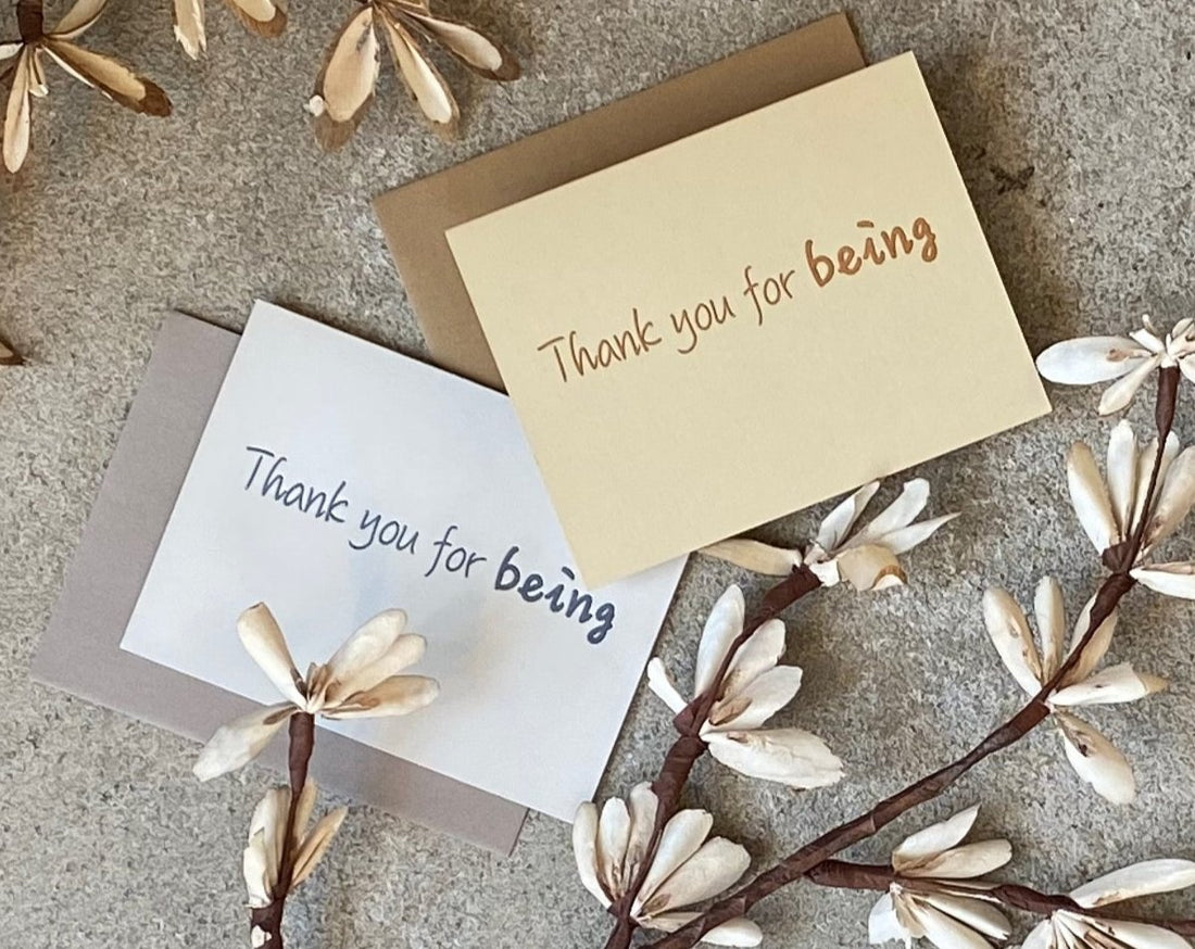 Thank You for Being greeting card