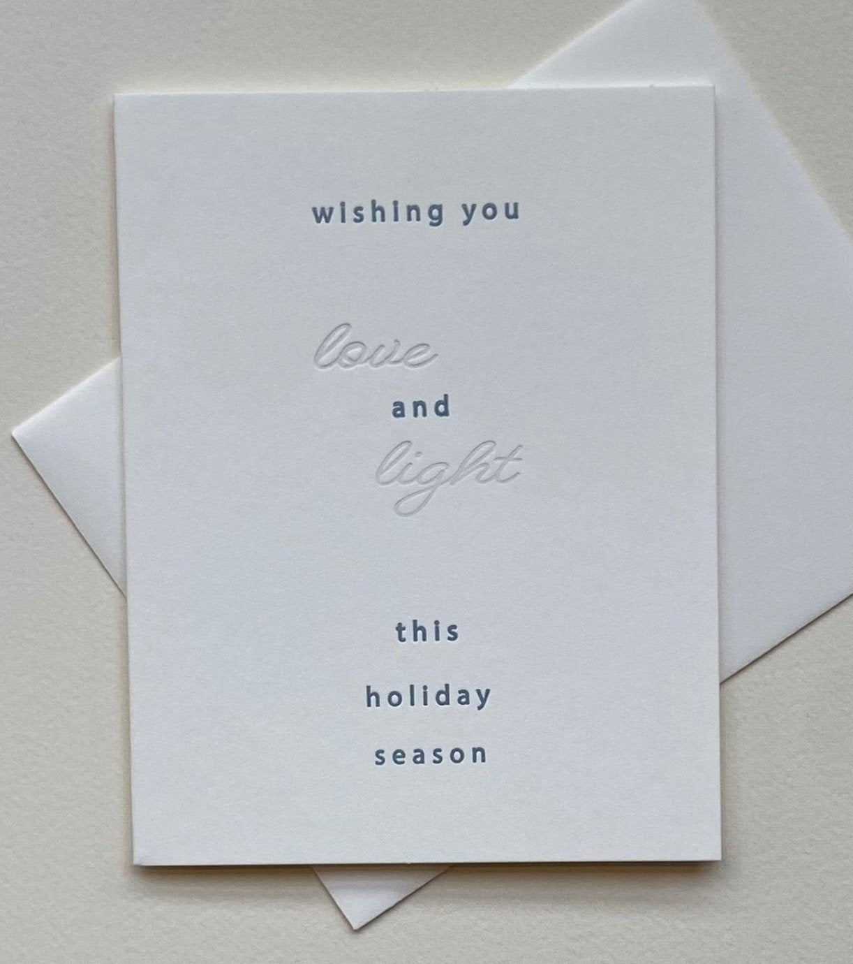 Love and Light holiday greeting card