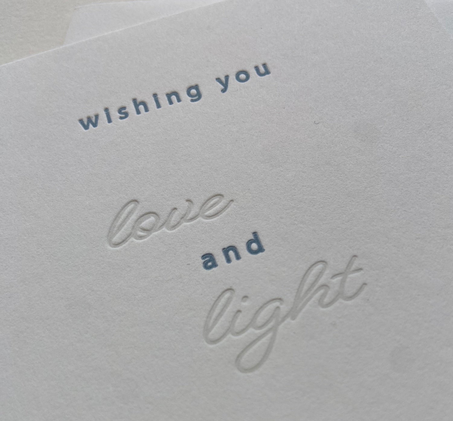 Love and Light holiday greeting card