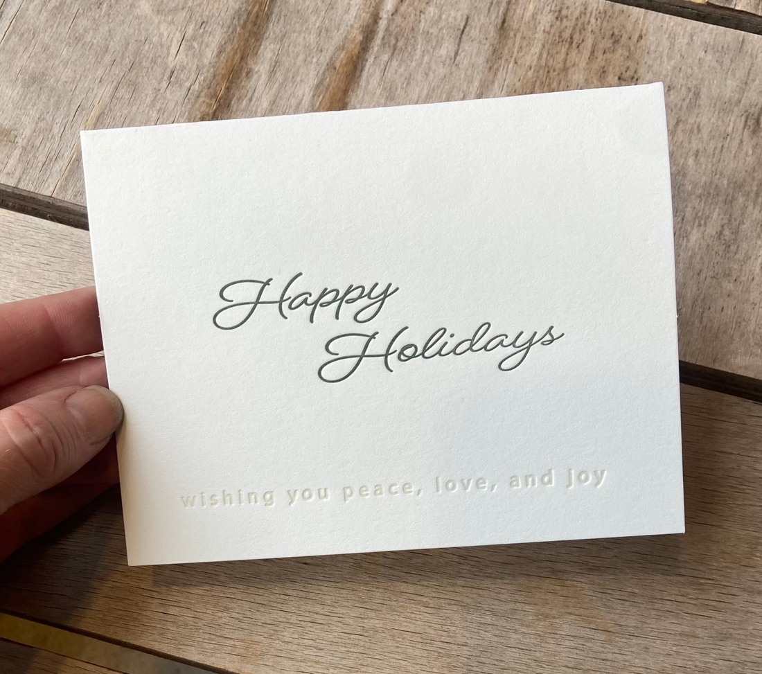 Happy Holidays greeting card