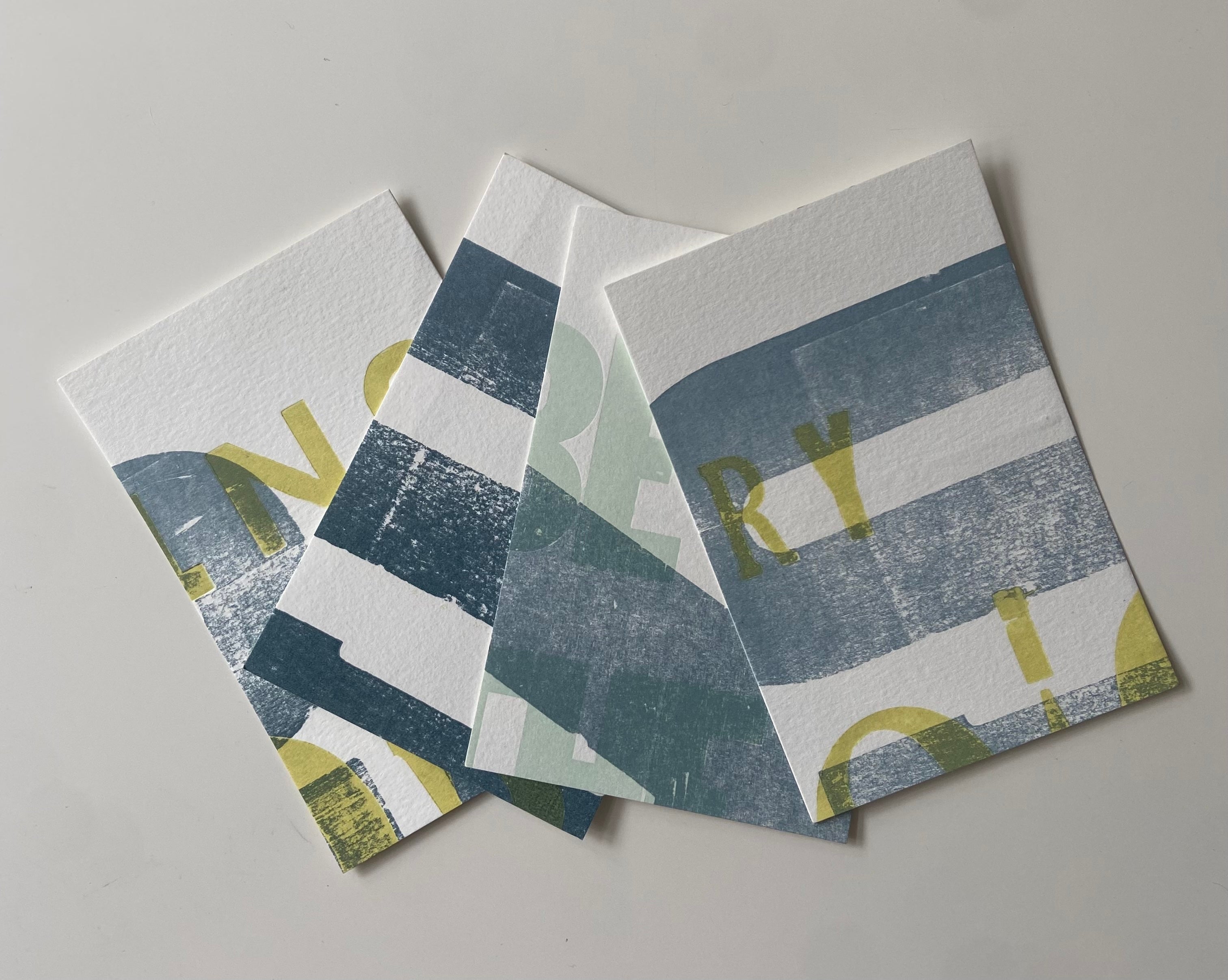 letterpress post card