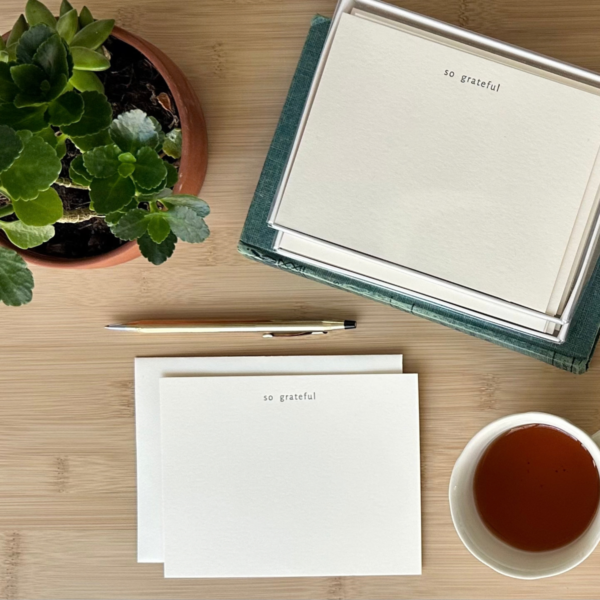 So Grateful Letterpress Note Card Set