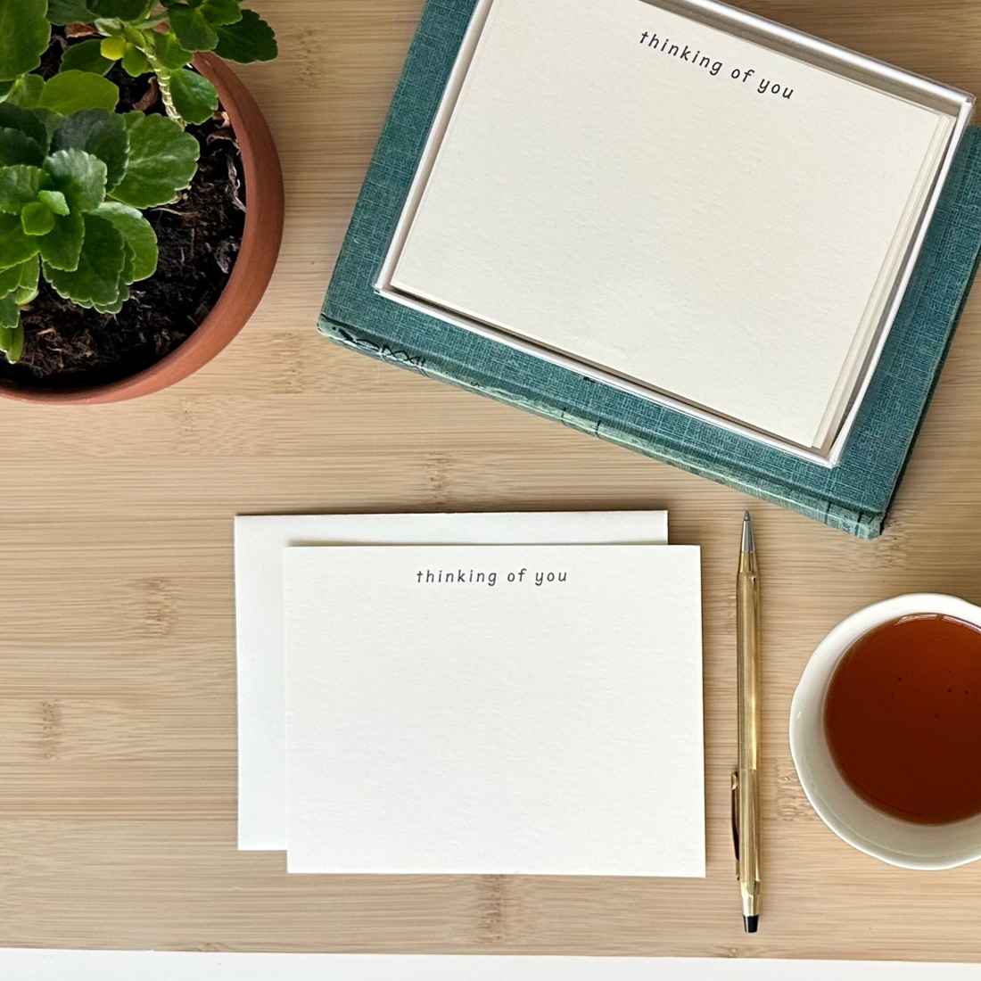 Thinking of You Letterpress Note Card Set