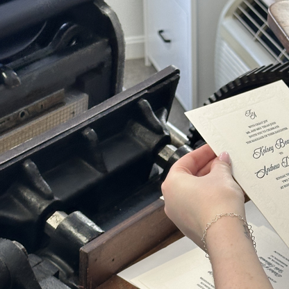 DIY Letterpress Invitations (2 people)