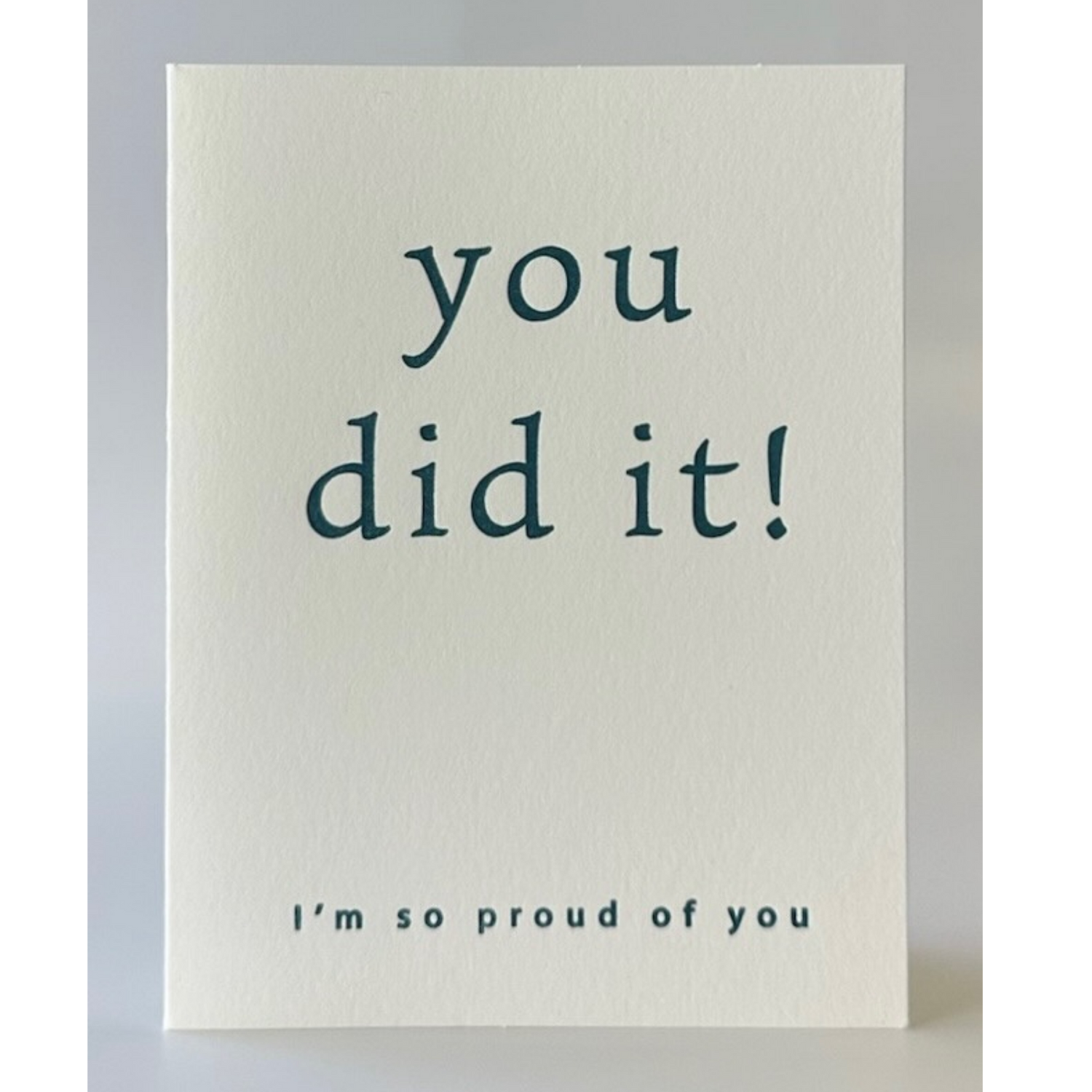 You Did It