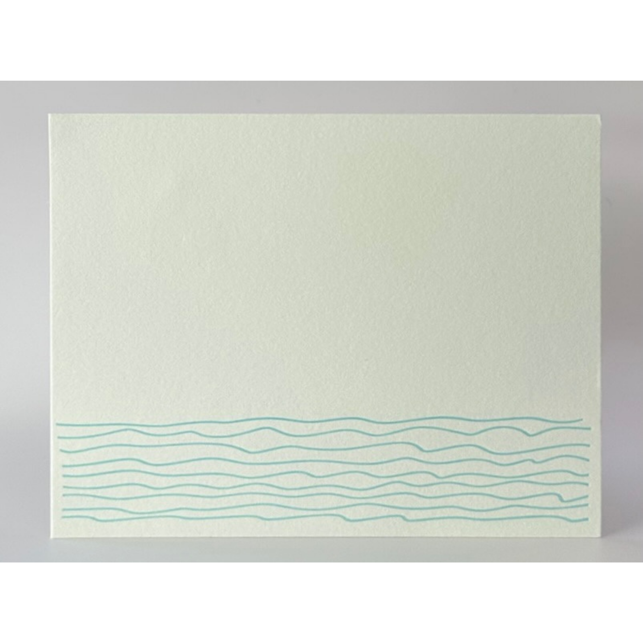 Waves Letterpress Note Card Set