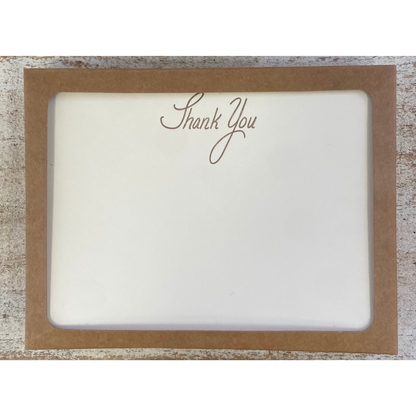 Thank you note cards - classic