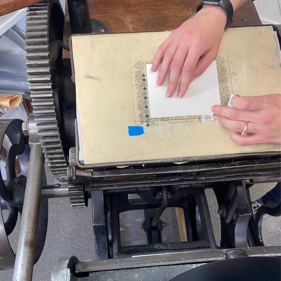 Private letterpress instruction