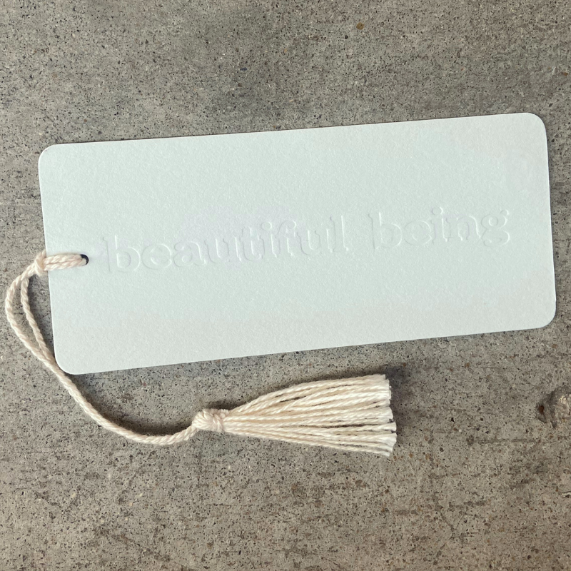 Beautiful Being bookmark