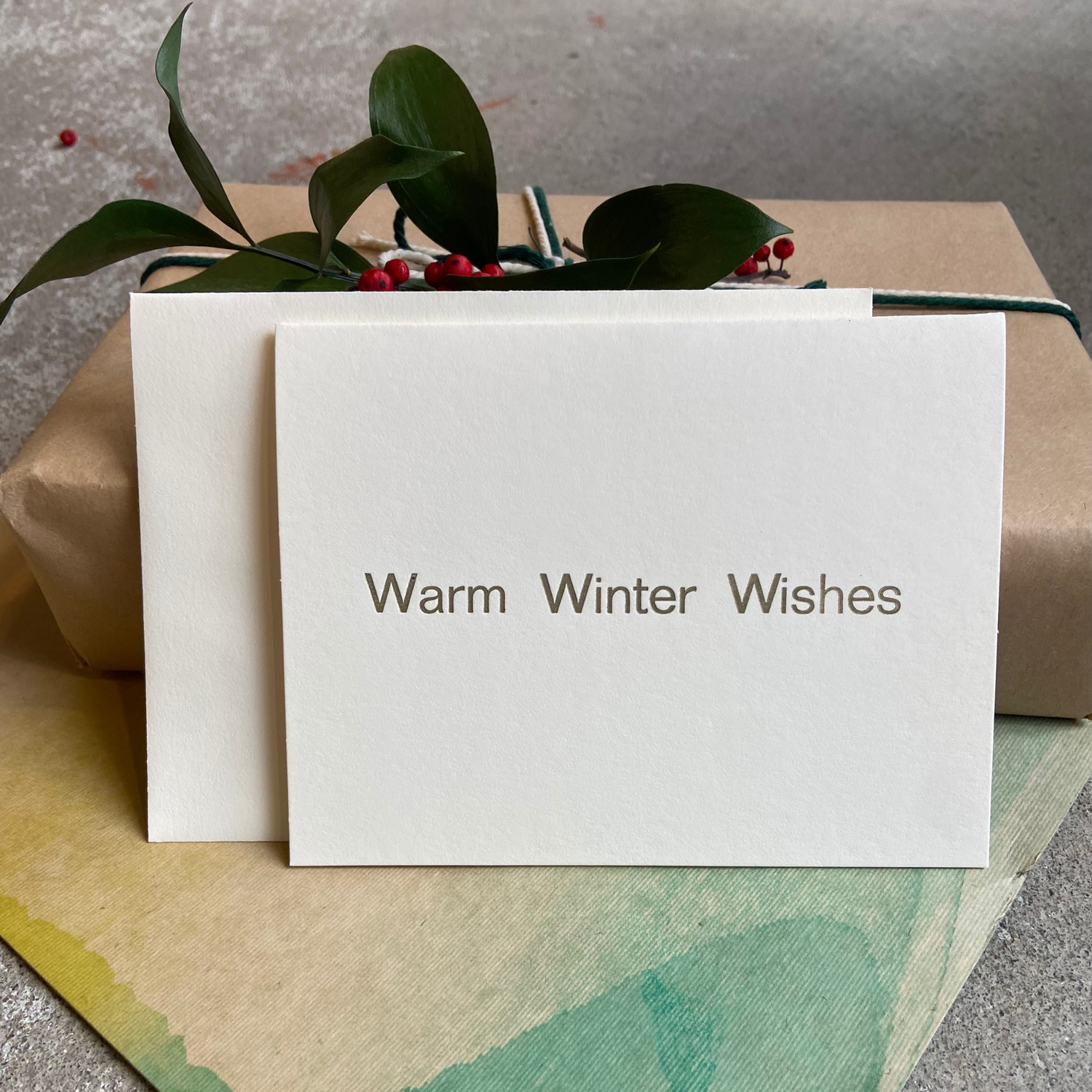 Warm Winter Wishes holiday card