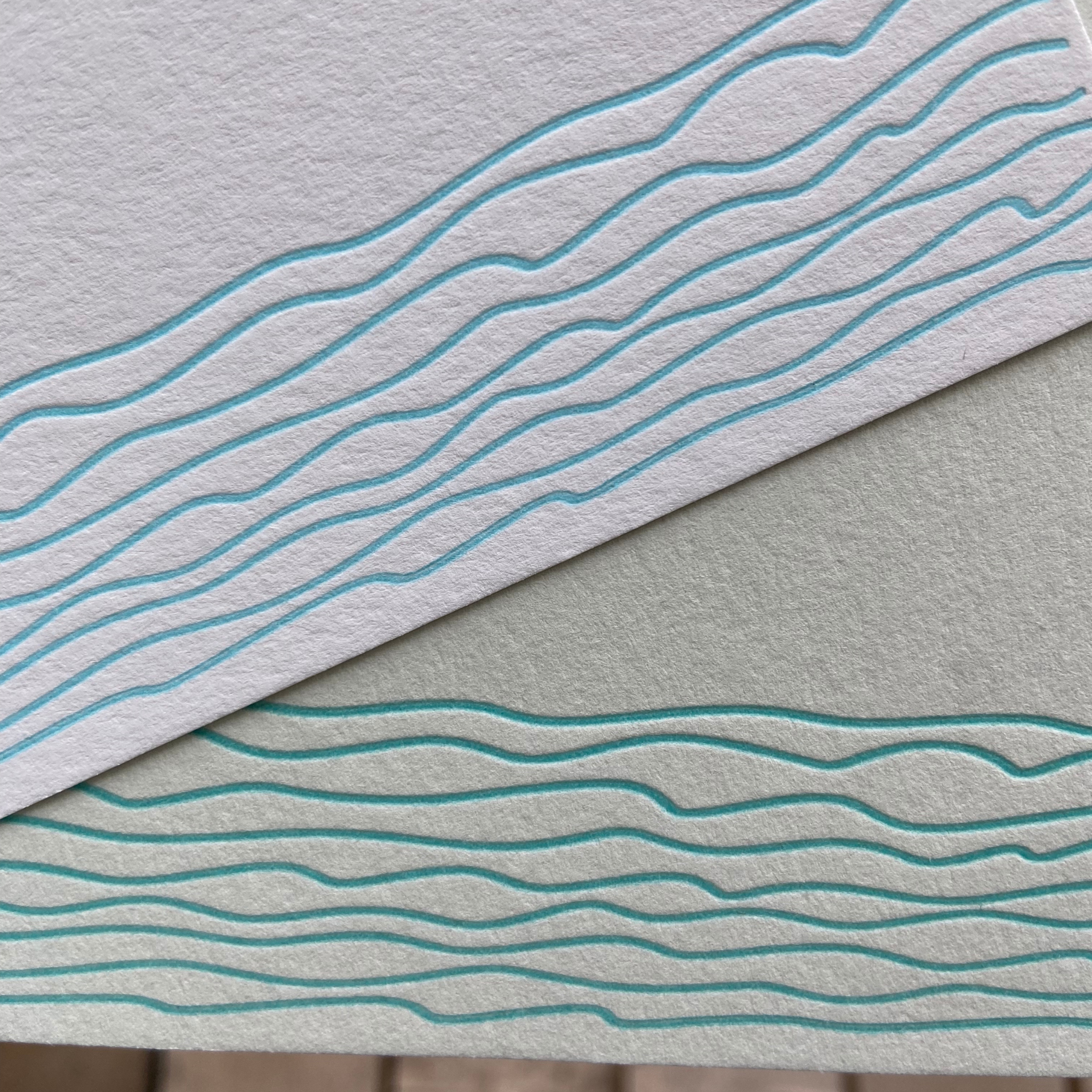 Waves note card set