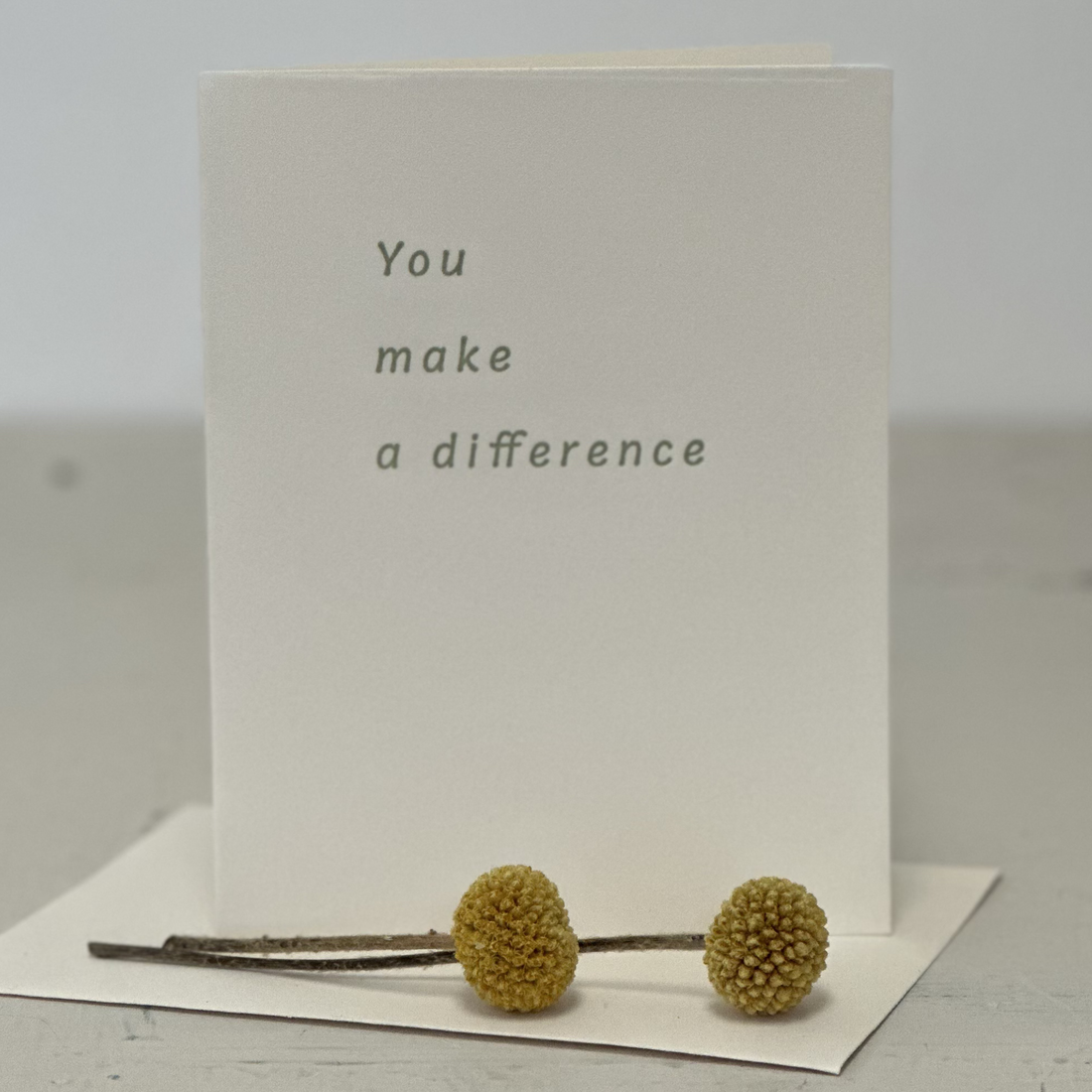 You make a difference