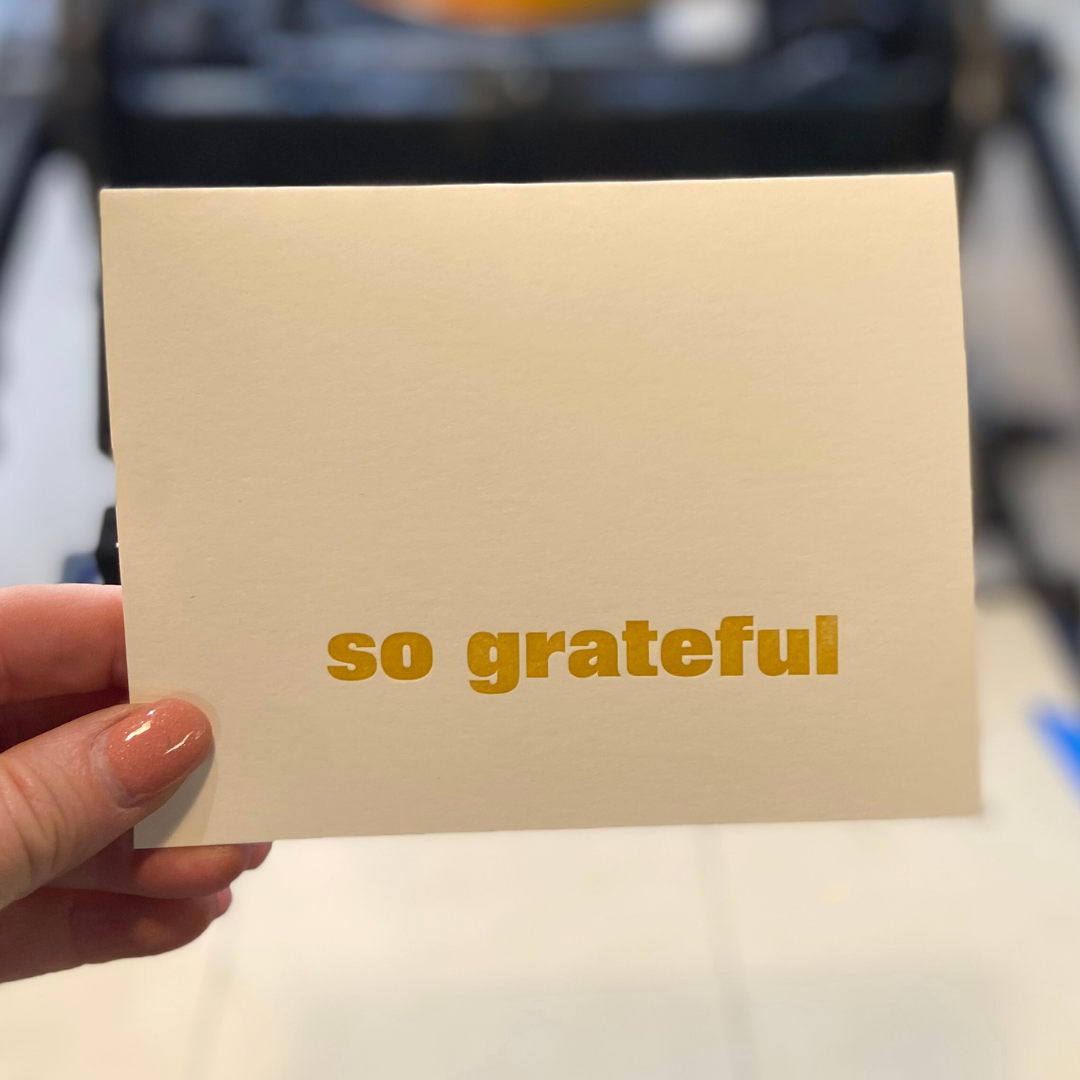 So Grateful greeting card