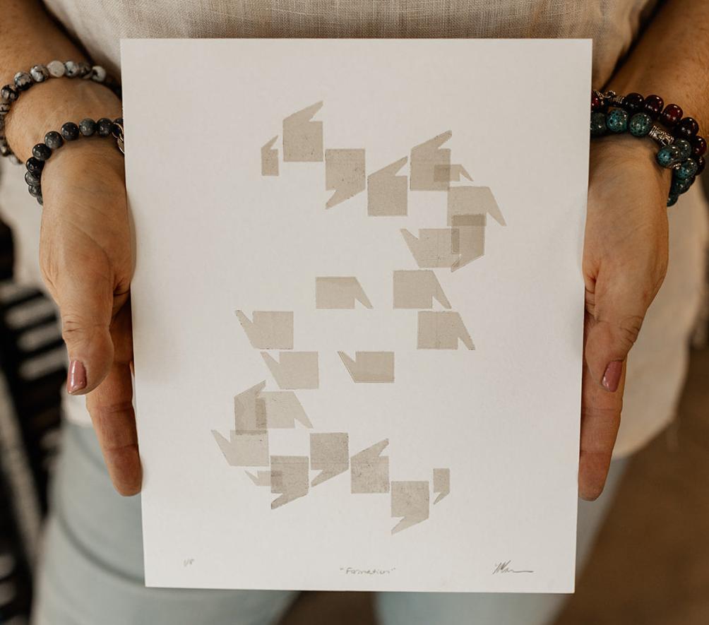 "Formations" variable edition letterpress print