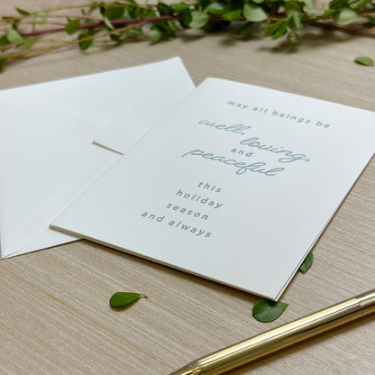 Well, Loving, and Peaceful holiday