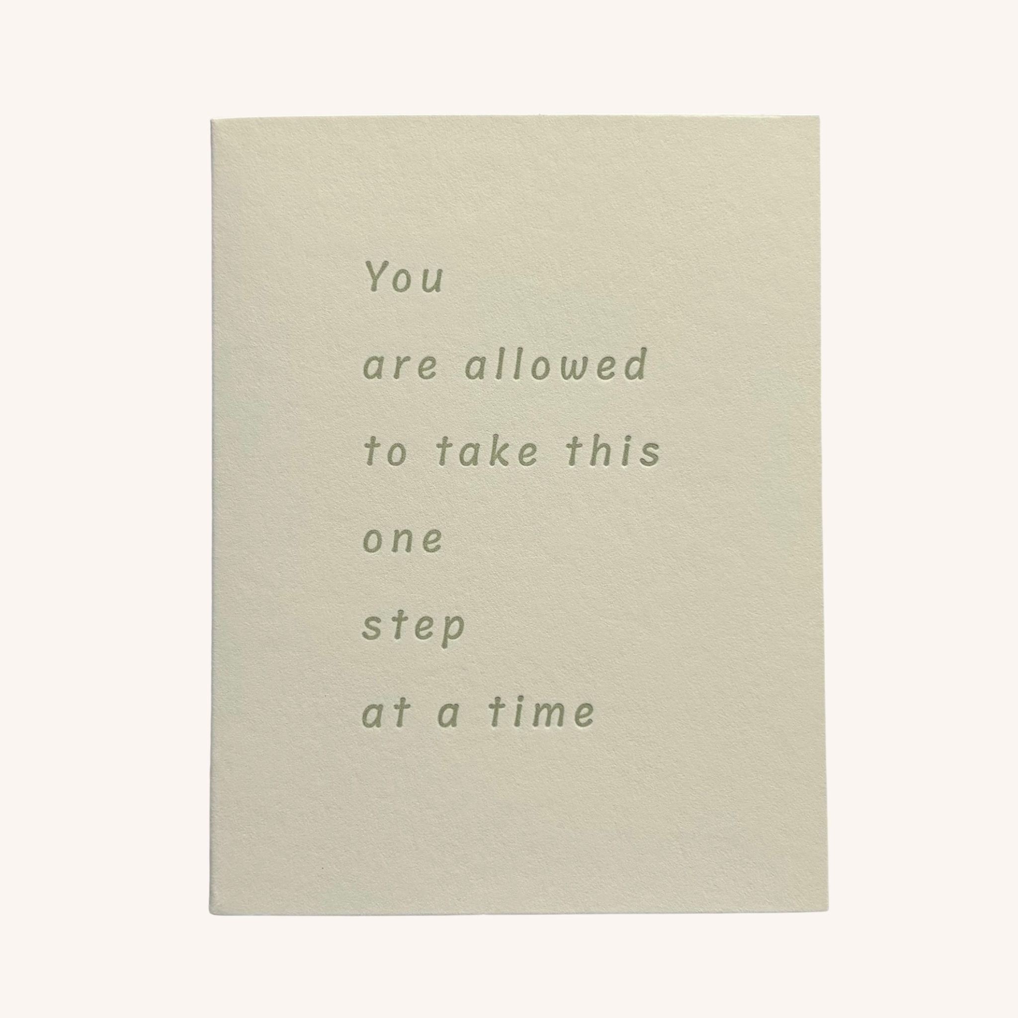 One Step at a Time