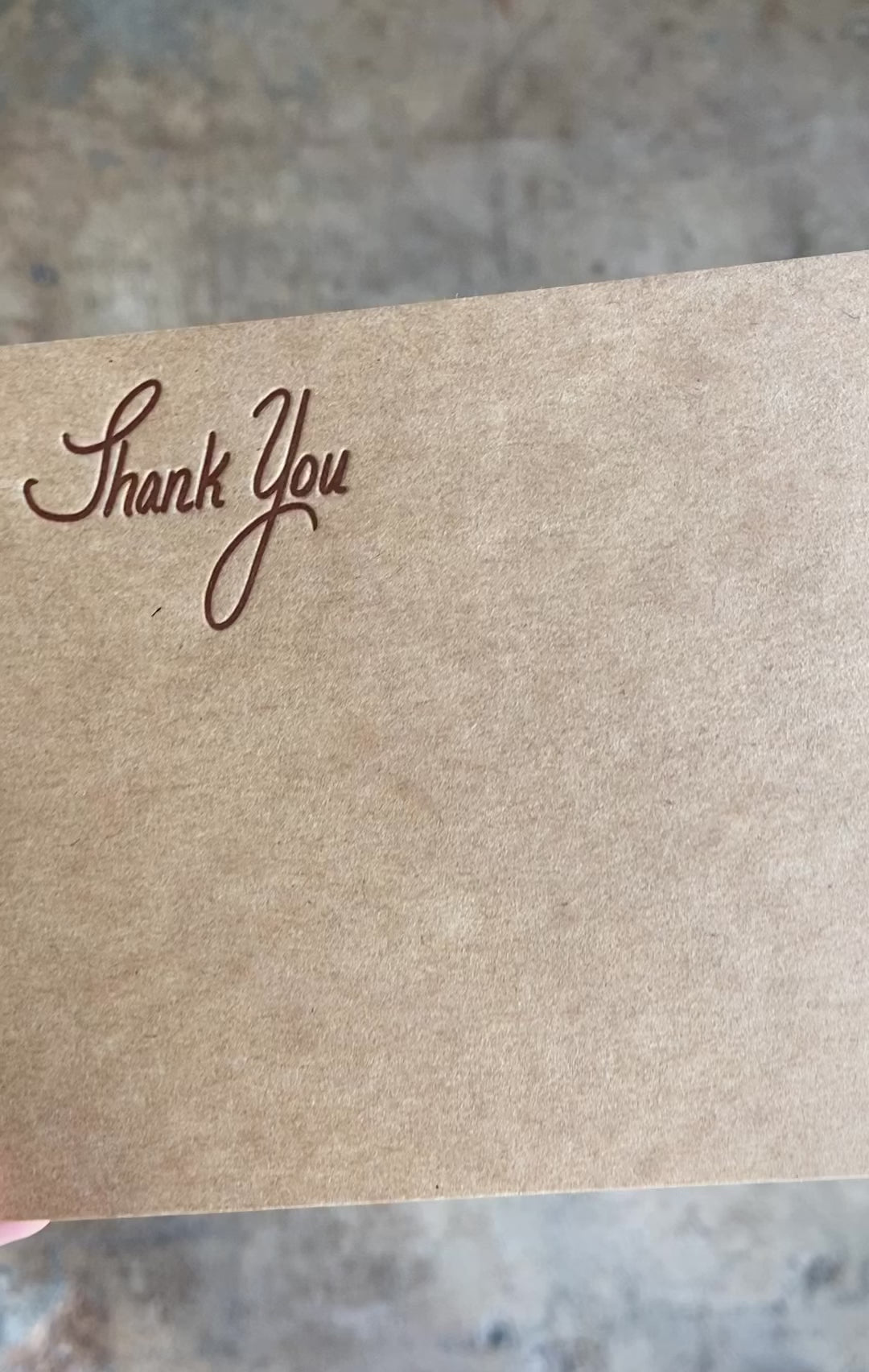 Thank you note set