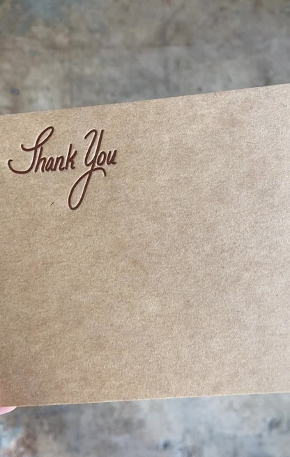 Thank you note set