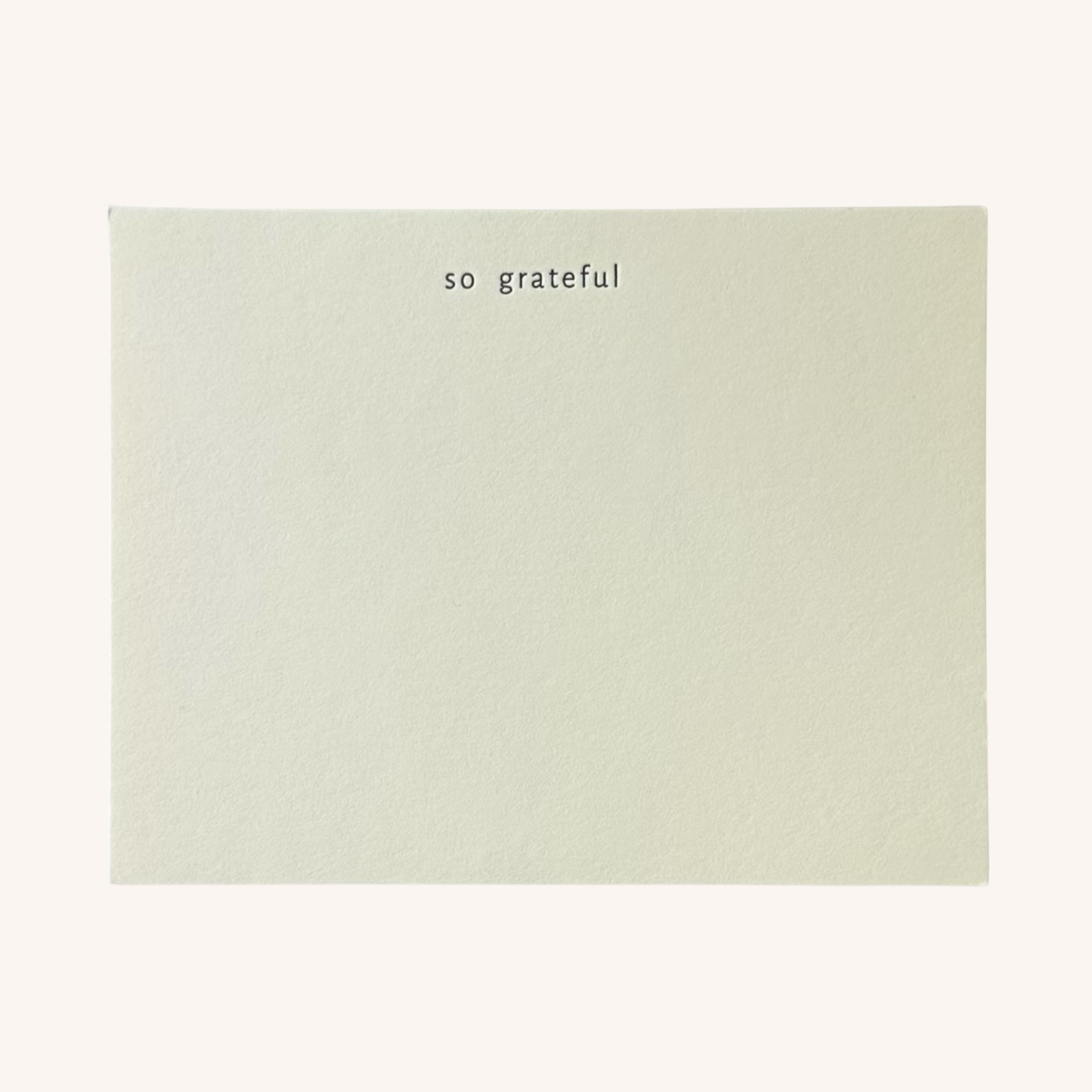 So Grateful Letterpress Note Card Set