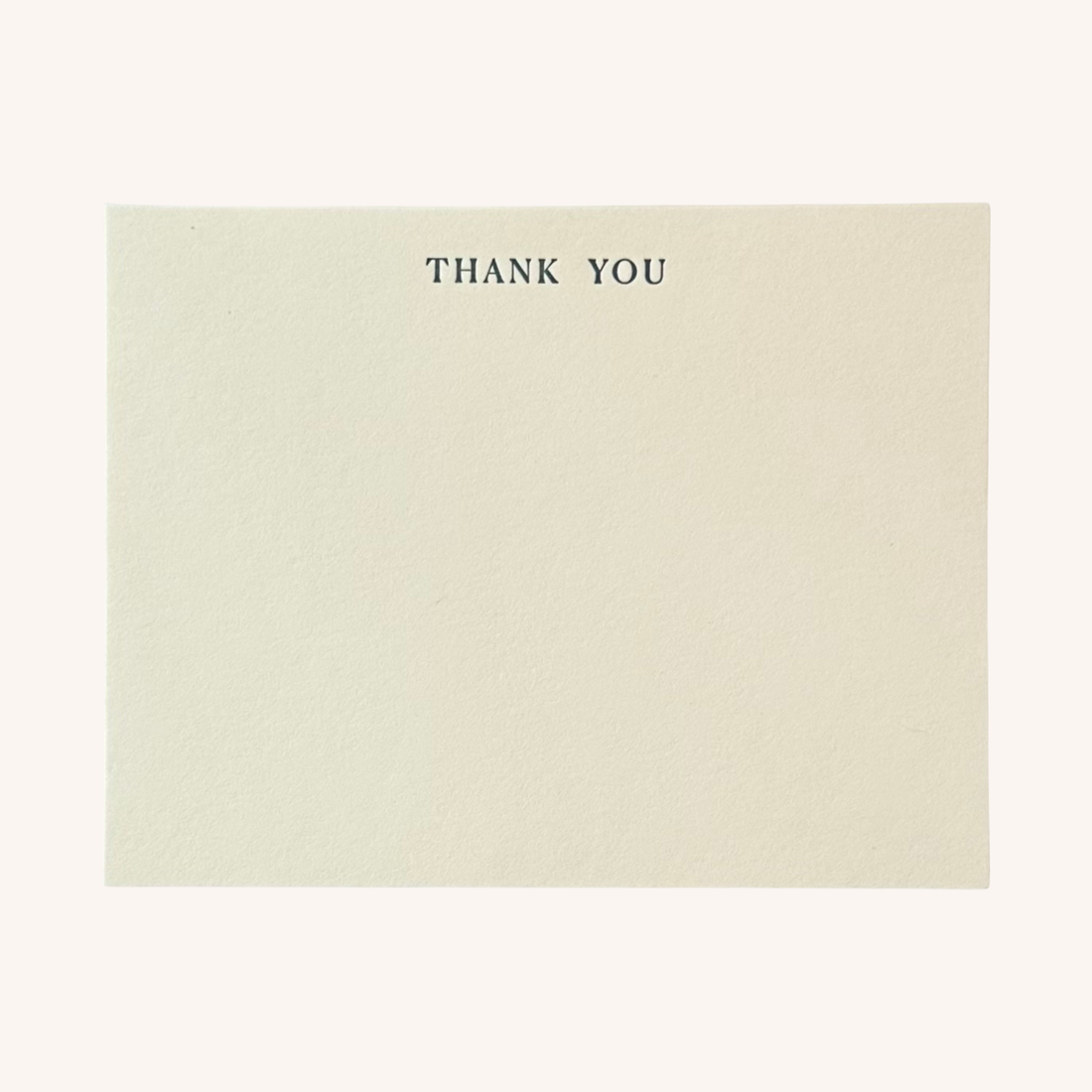 Thank You Letterpress Note Card Set