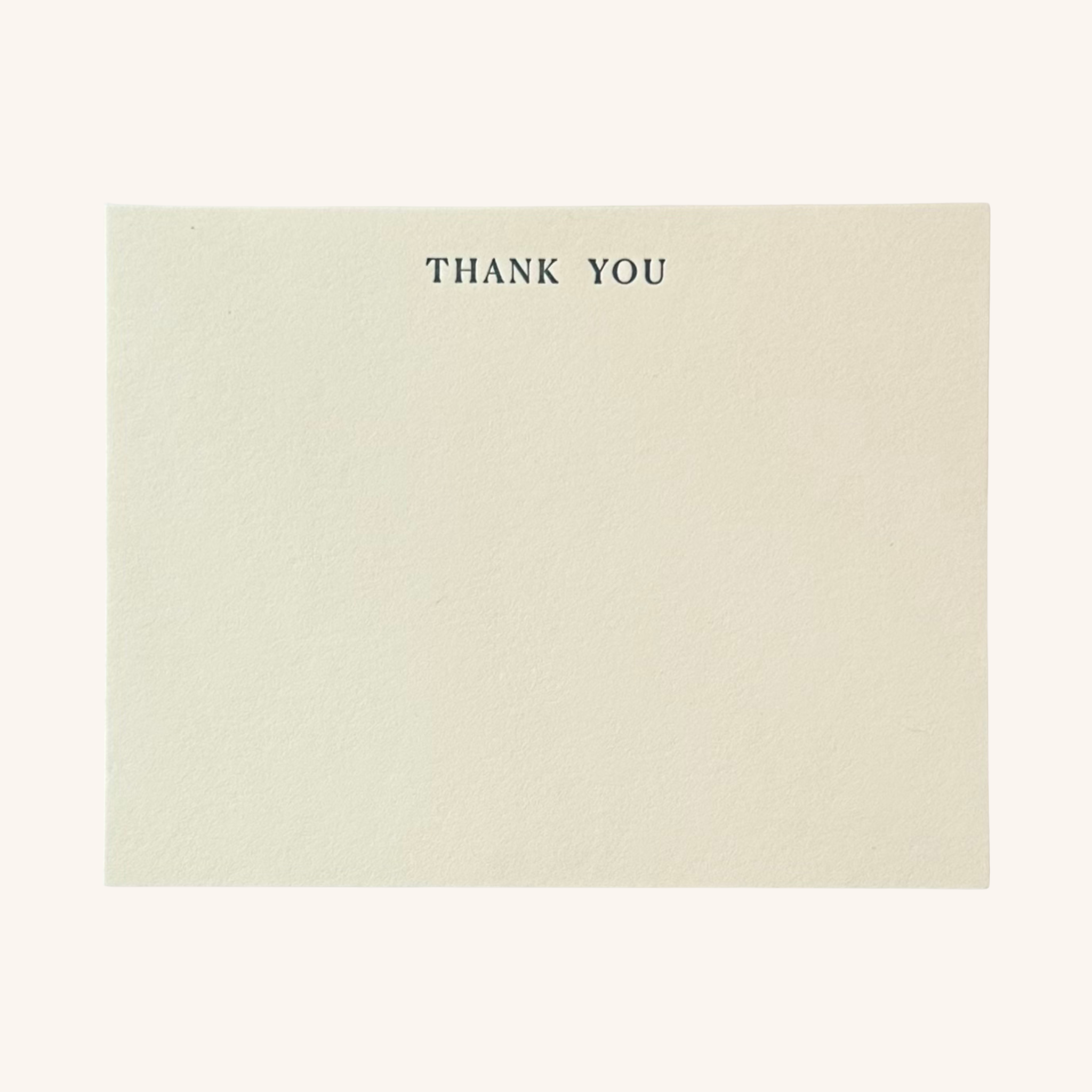 Thank You Letterpress Note Card Set