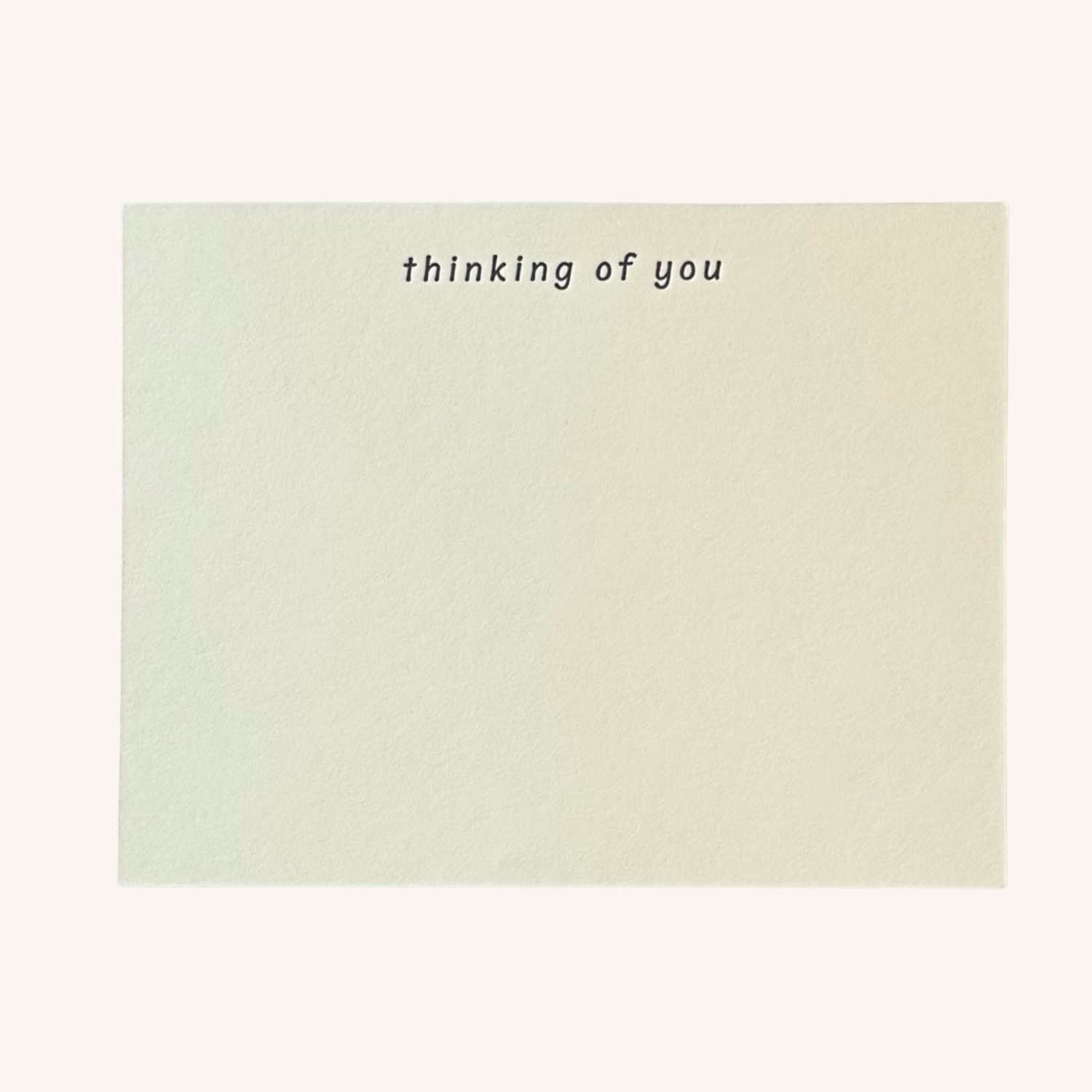 Thinking of You Letterpress Note Card Set
