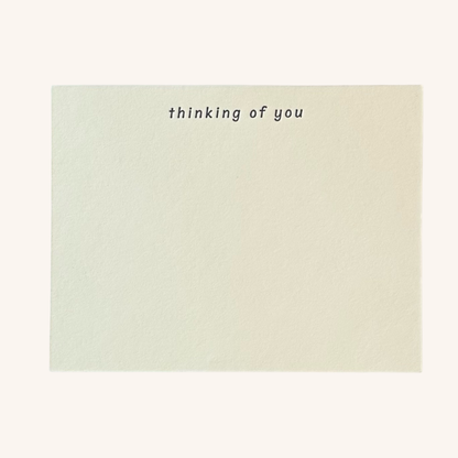Thinking of You Letterpress Note Card Set